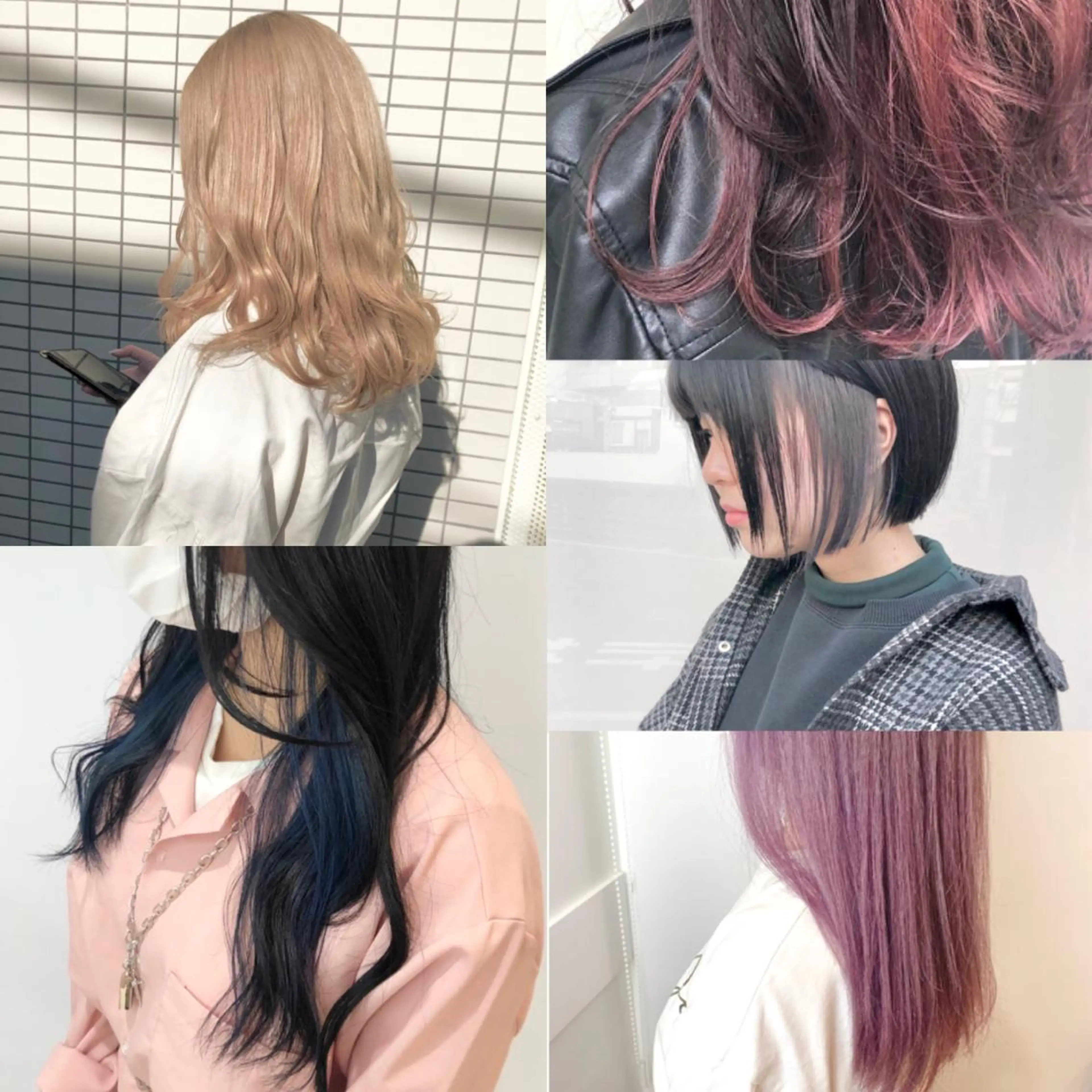 セミロング カラー ブリーチ HOLON池袋所属・ウルフカット ハッシュカット/七海のヘアスタイル