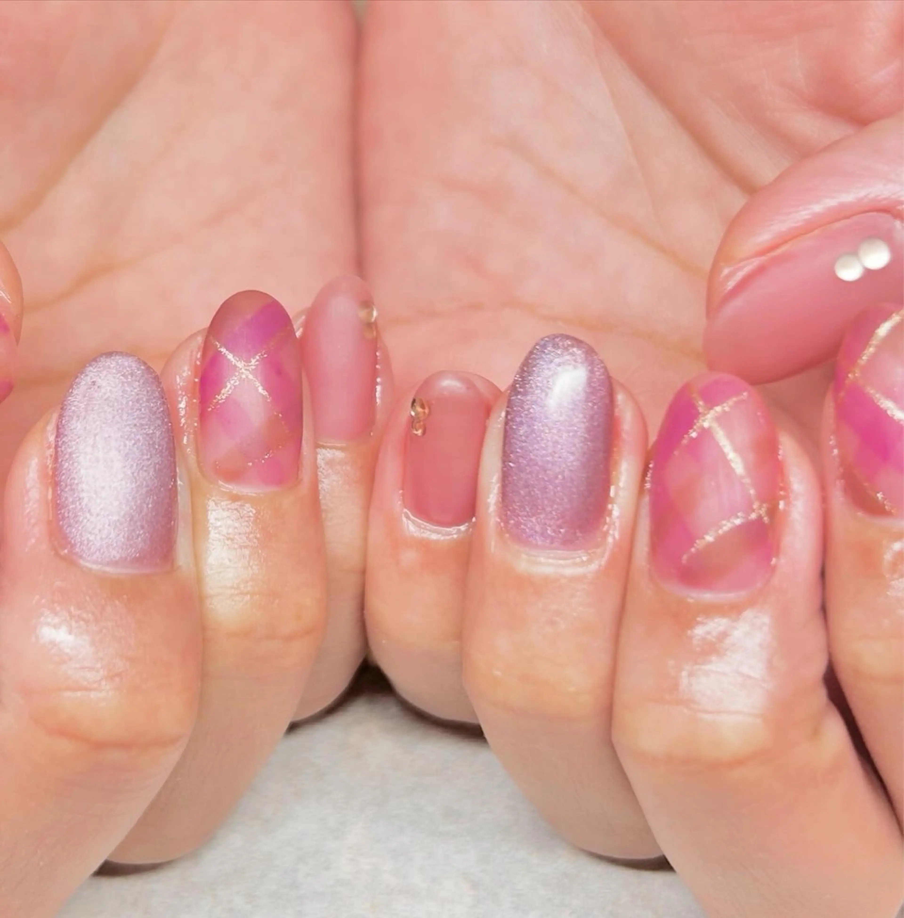 ネイル 長さ出し 持ち込み 春ネイル ハンドネイル N.style所属・Ｎ. styleのネイルデザイン