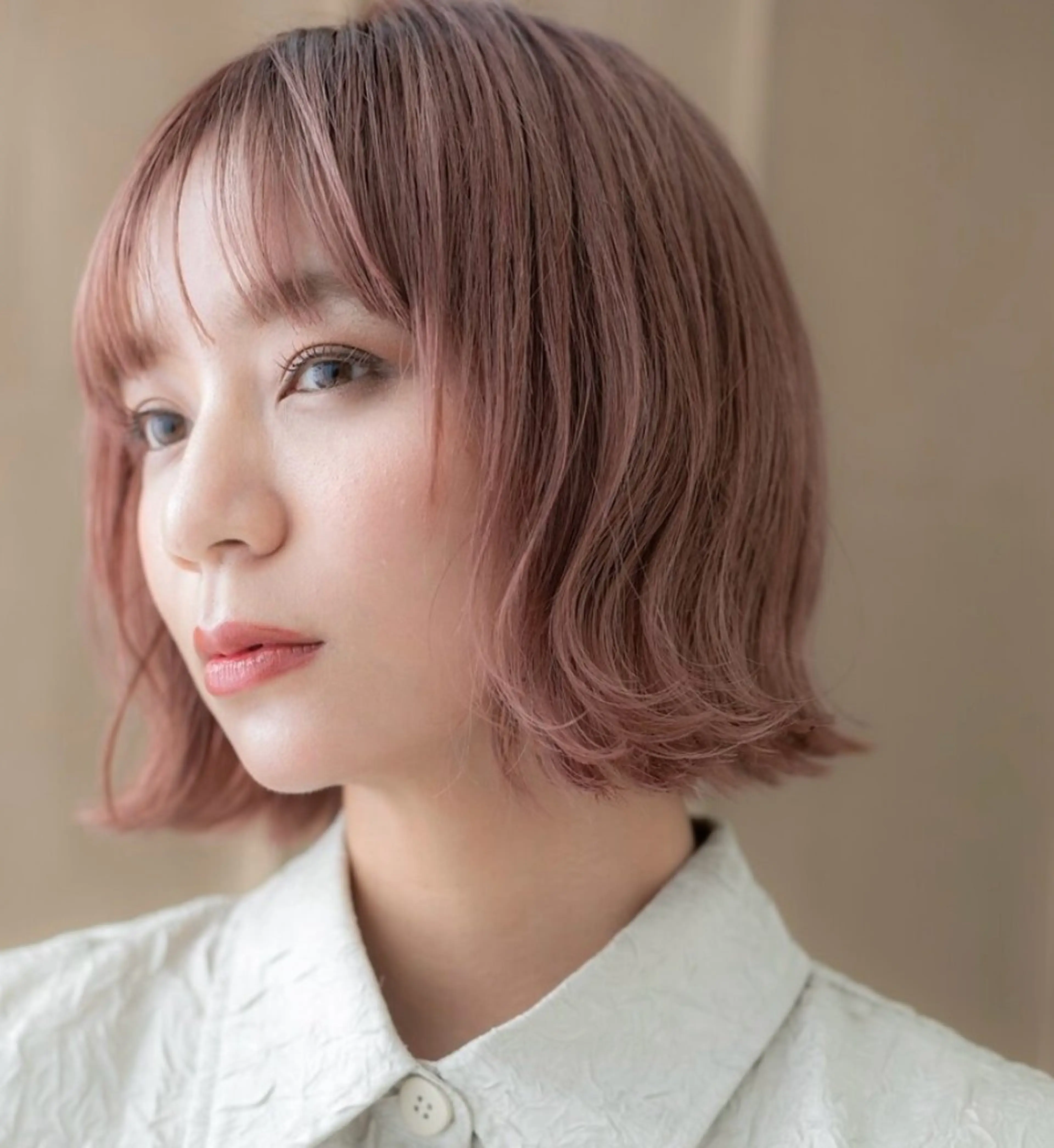 ミディアム カラー 艶髪カラー🤍ྀི 強矢　美紗希🩷ྀིのヘアスタイル