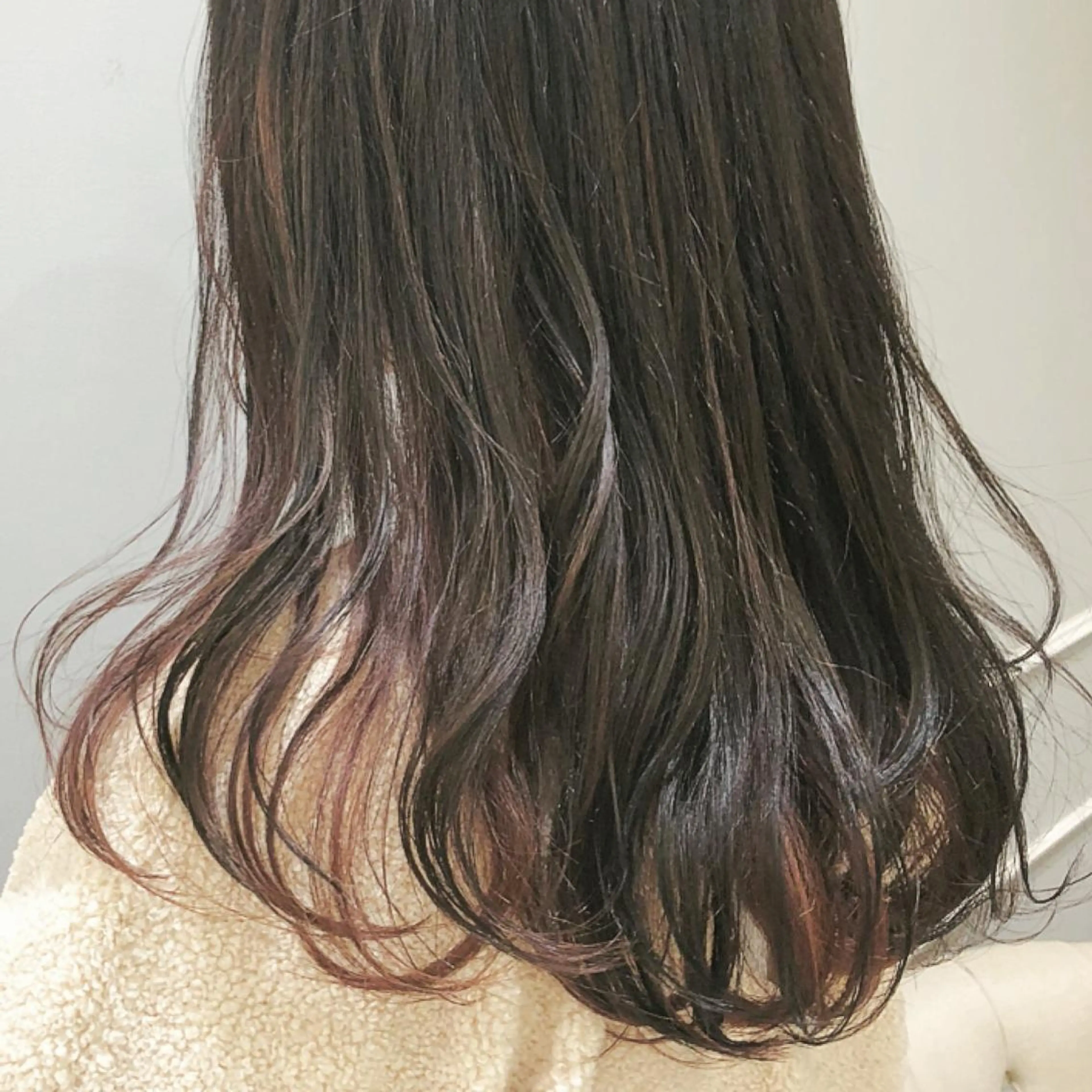 セミロング 似合わせ艶髪カラー ❤️ハダユミのヘアスタイル
