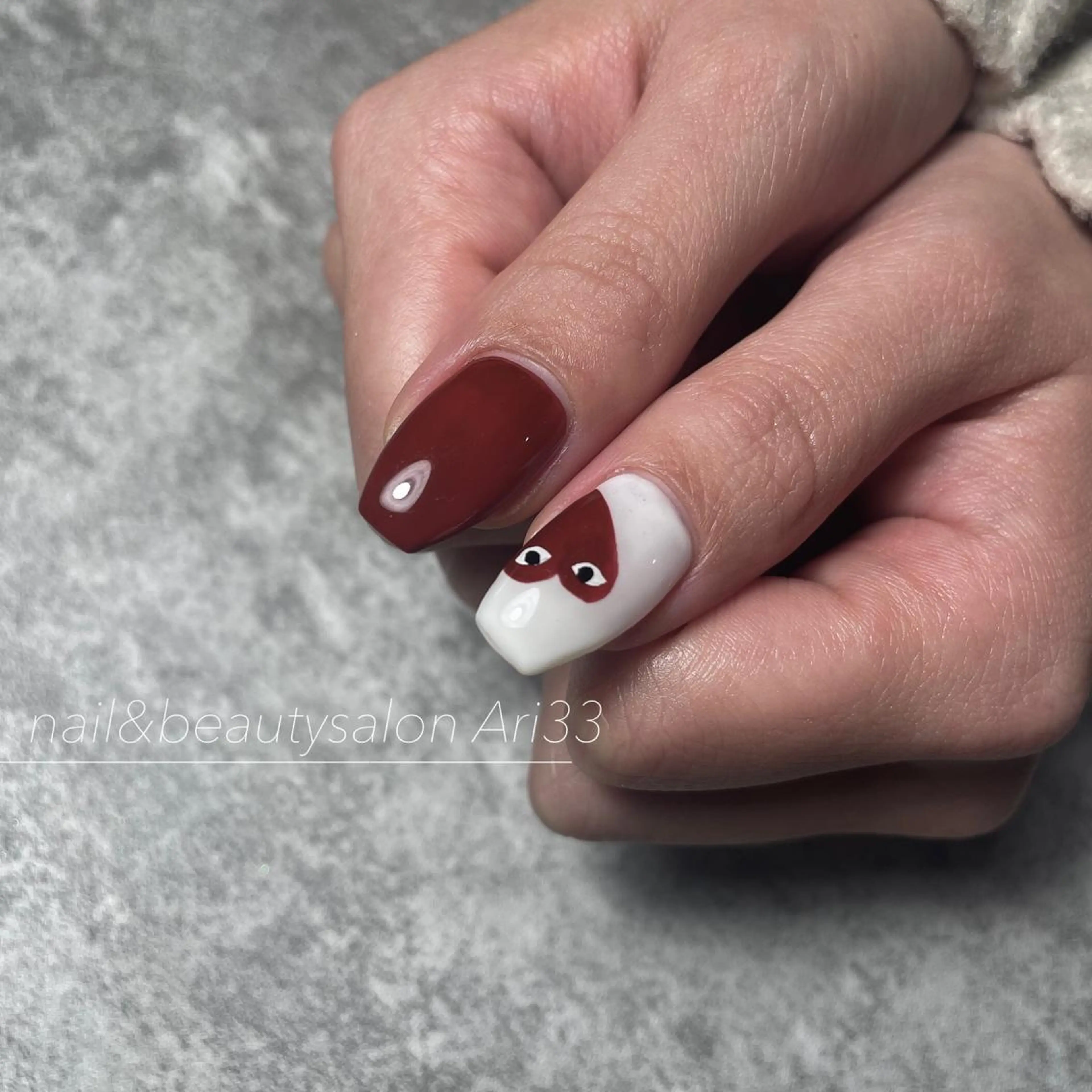 ネイル ニュアンスネイル ハンドネイル プライベートサロン Ari33nailのネイルデザイン