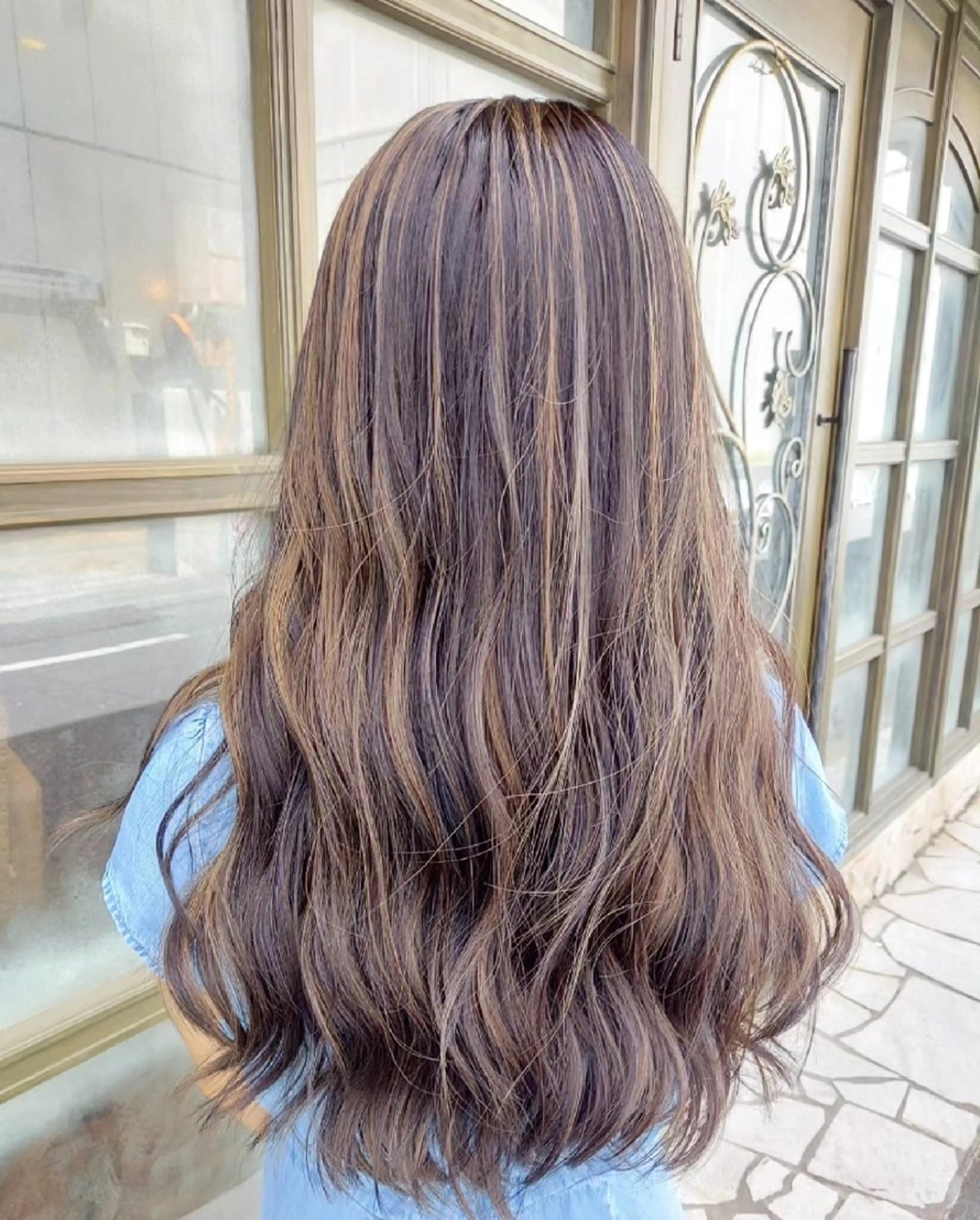 ロング カラー ハイライトカラー ハイライト grow上野御徒町【グロウ】所属・ブリーチ・ハイトーン 特化🎉内山のヘアスタイル