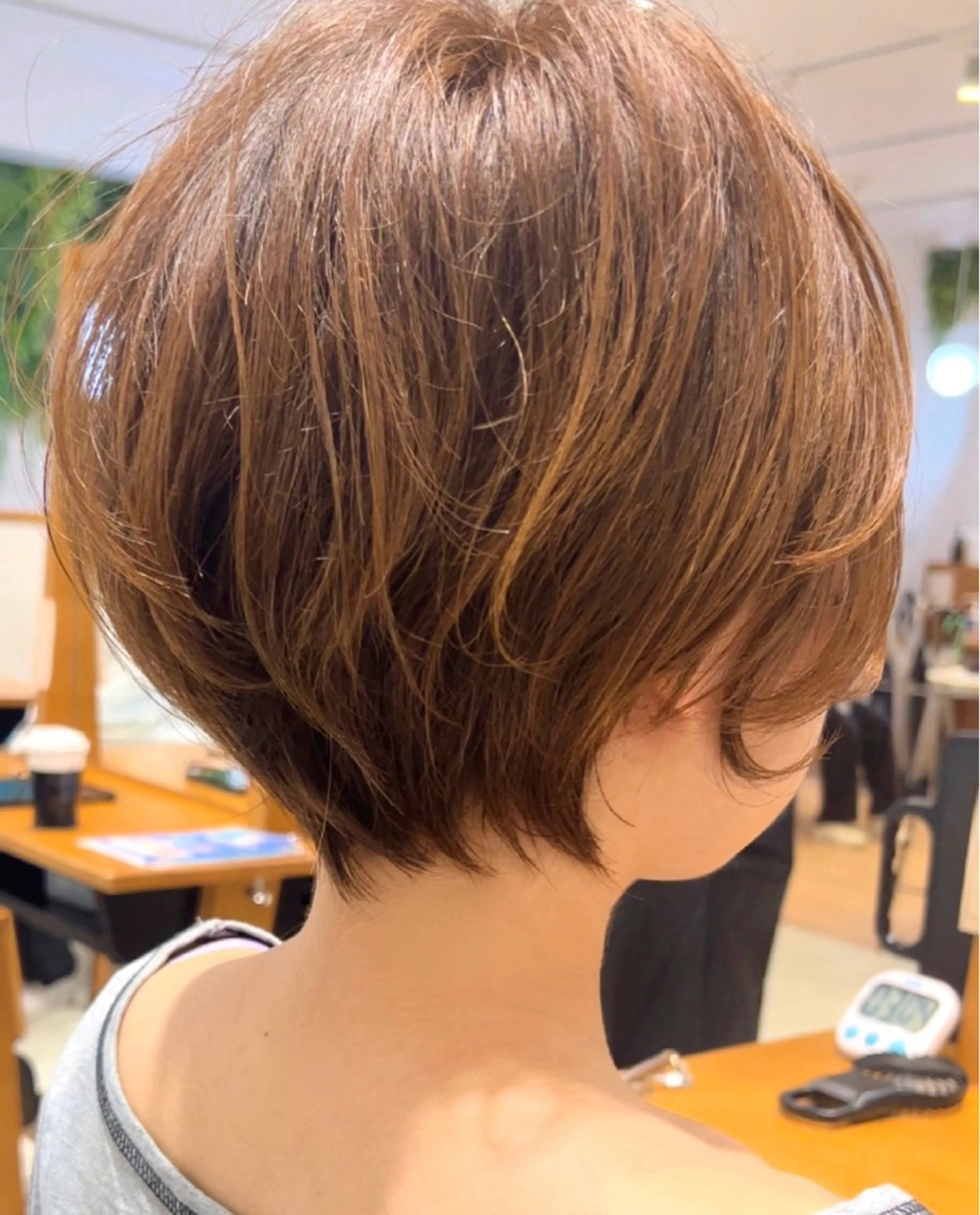 ショート カラー 【韓国　レイヤー 髪質改善✨】かずのヘアスタイル
