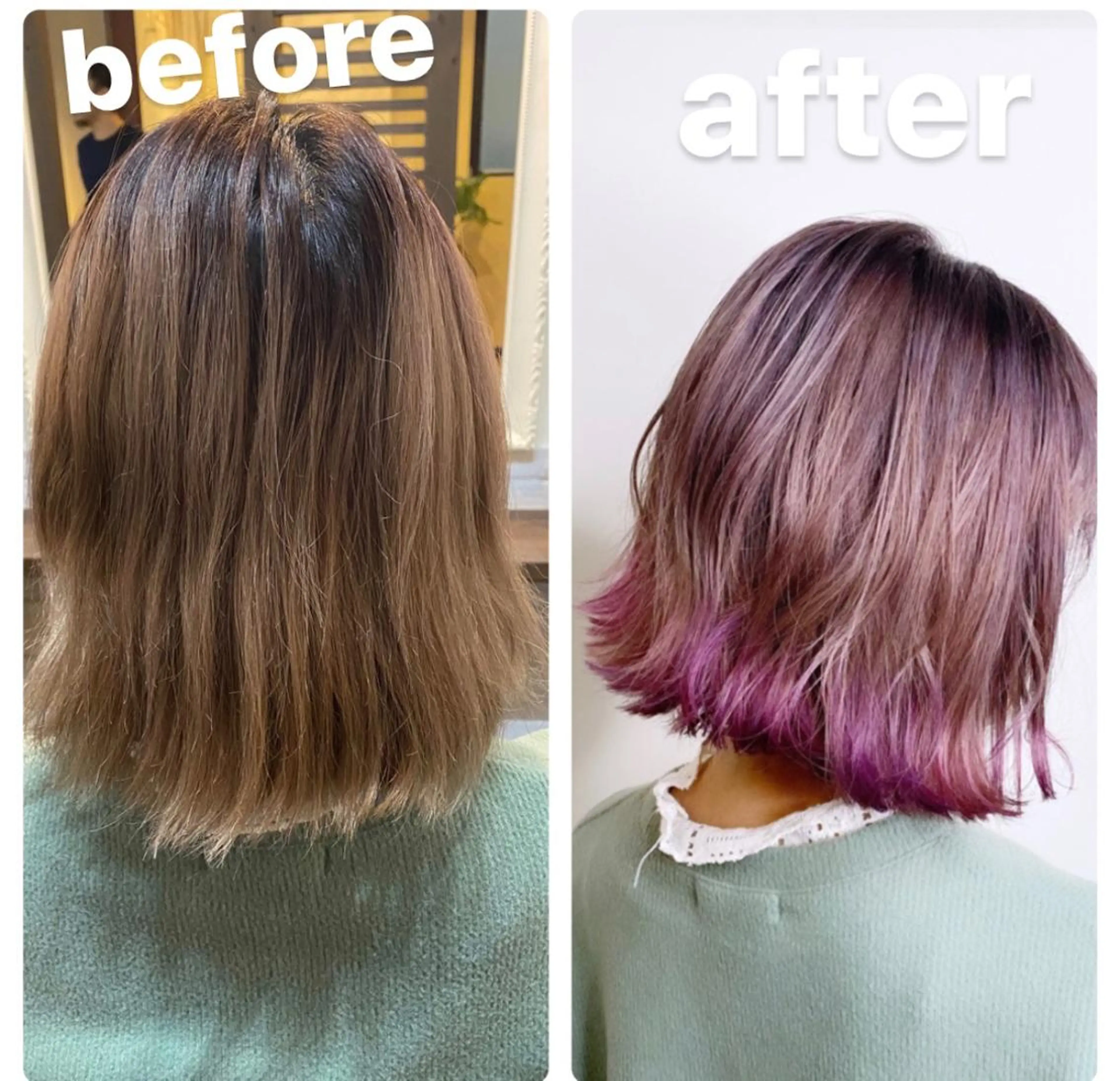ショート カラー ヘアアレンジ ベージュカラー ラベンダーカラー ラベンダーベージュ まつげと美容室/ 個室/瀬戸 一菜のヘアスタイル