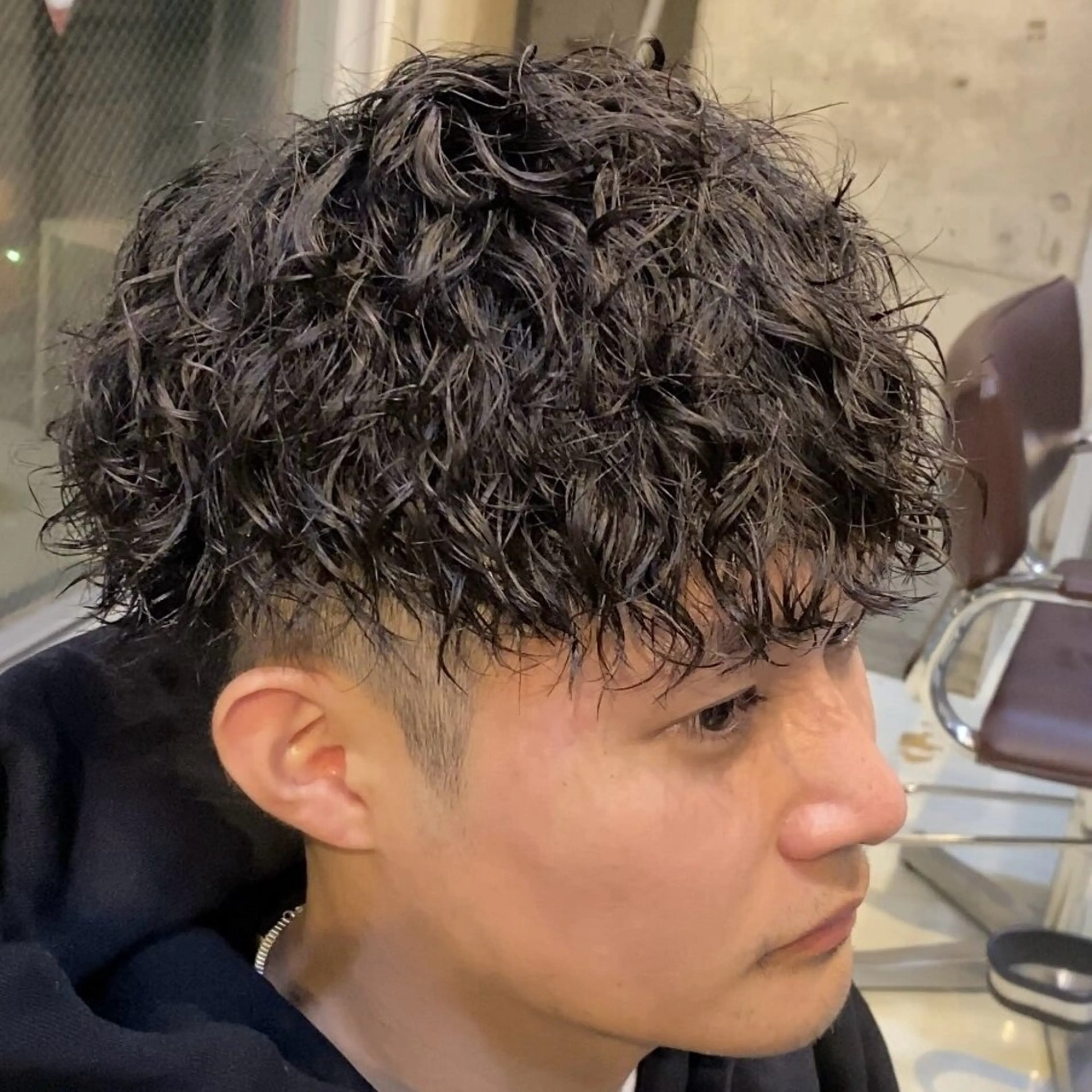 パーマ メンズ センターパート マッシュ メンズパーマ プードルパーマ メンズツイストパーマ カット パーマ 仙台メンズパーマ/ fifth/丸山佳叶のヘアスタイル