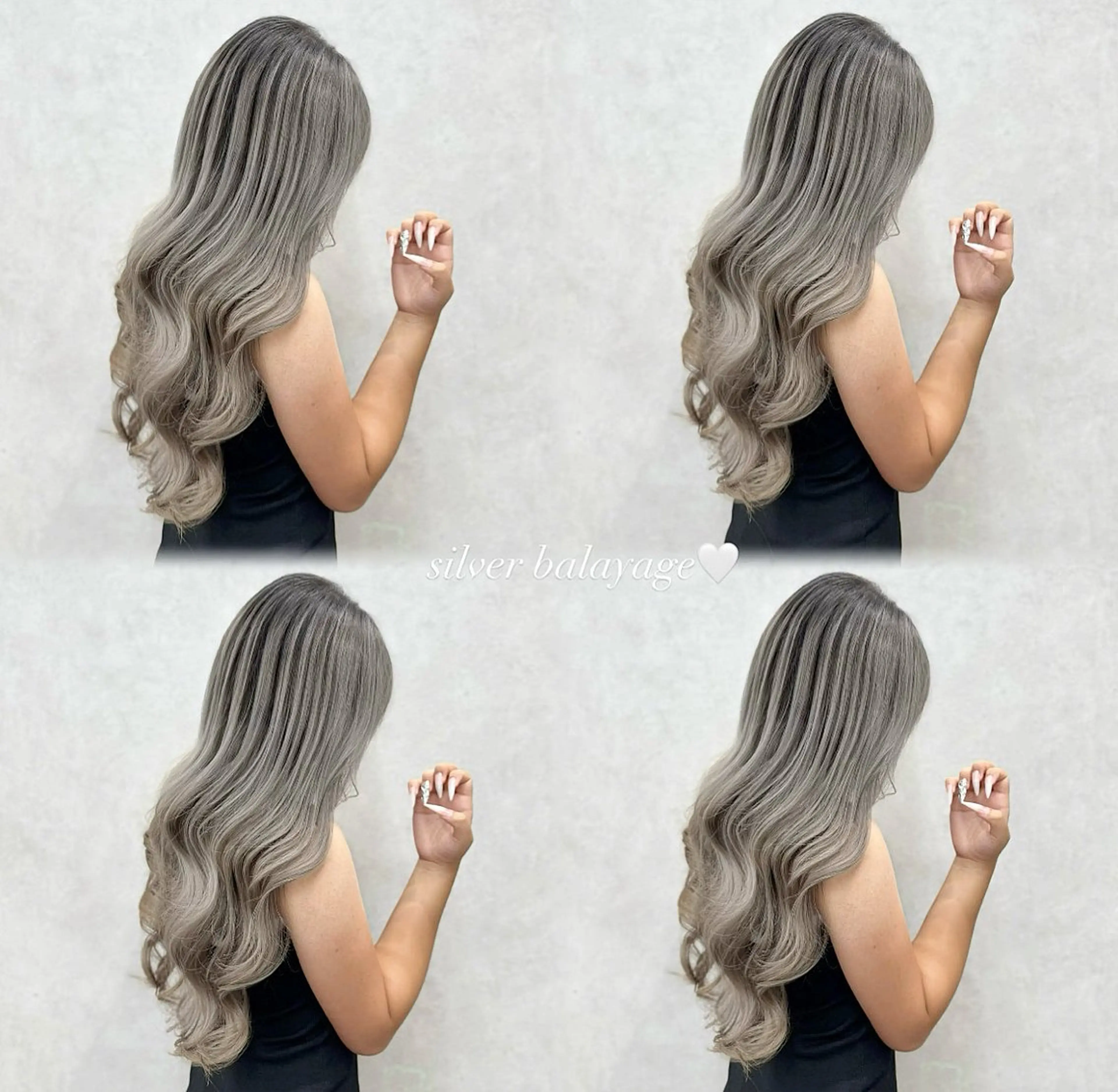 ロング 縮毛矯正 ヘアカラー 璃 音のヘアスタイル