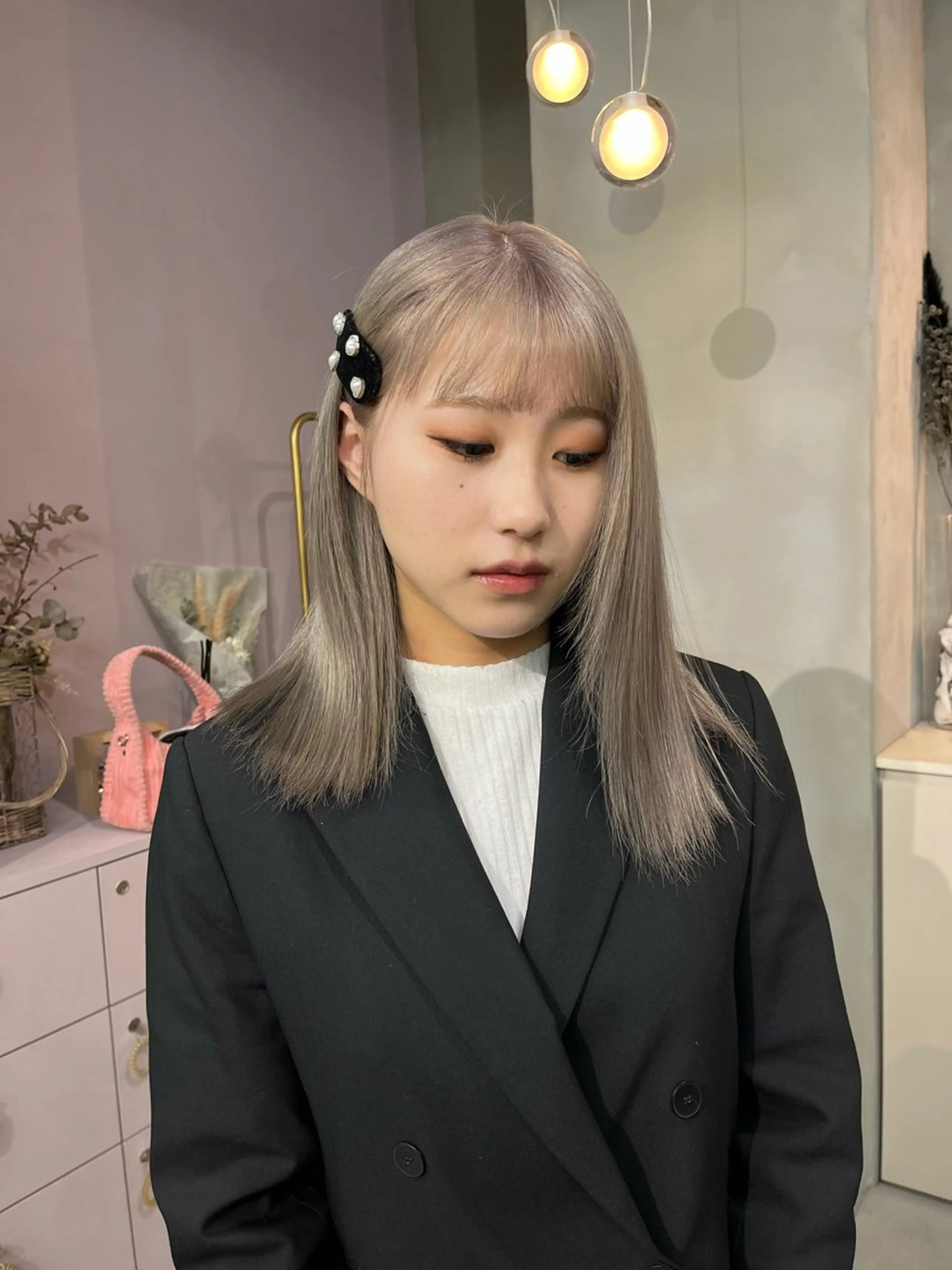 ミディアム カラー qulim所属・櫻井 はるなのヘアスタイル