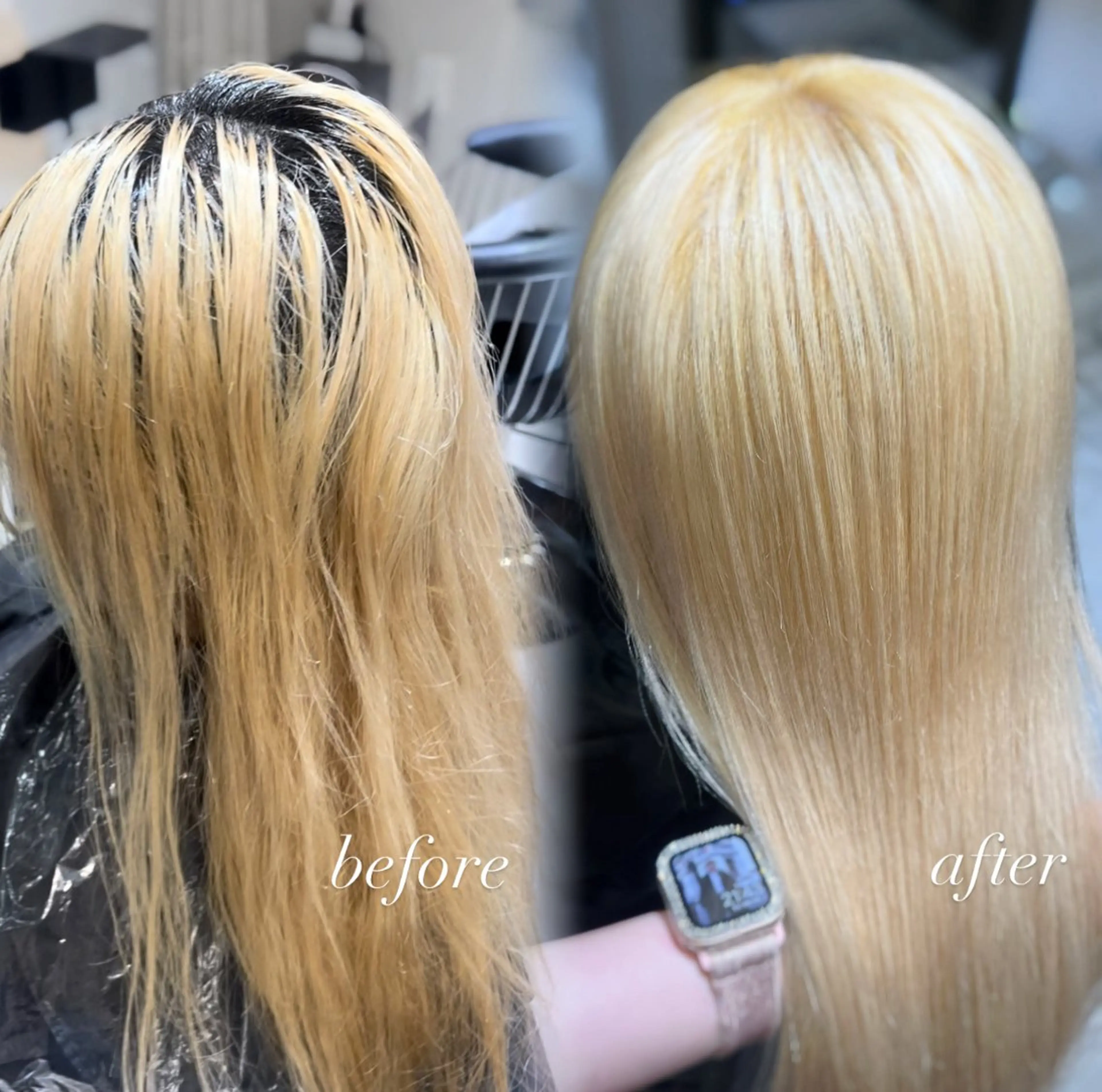 カラー ブリーチ 抜きっぱなしブロンド ブロンド 韓国メンズ特化 ダウン・毛流れパーマのヘアスタイル