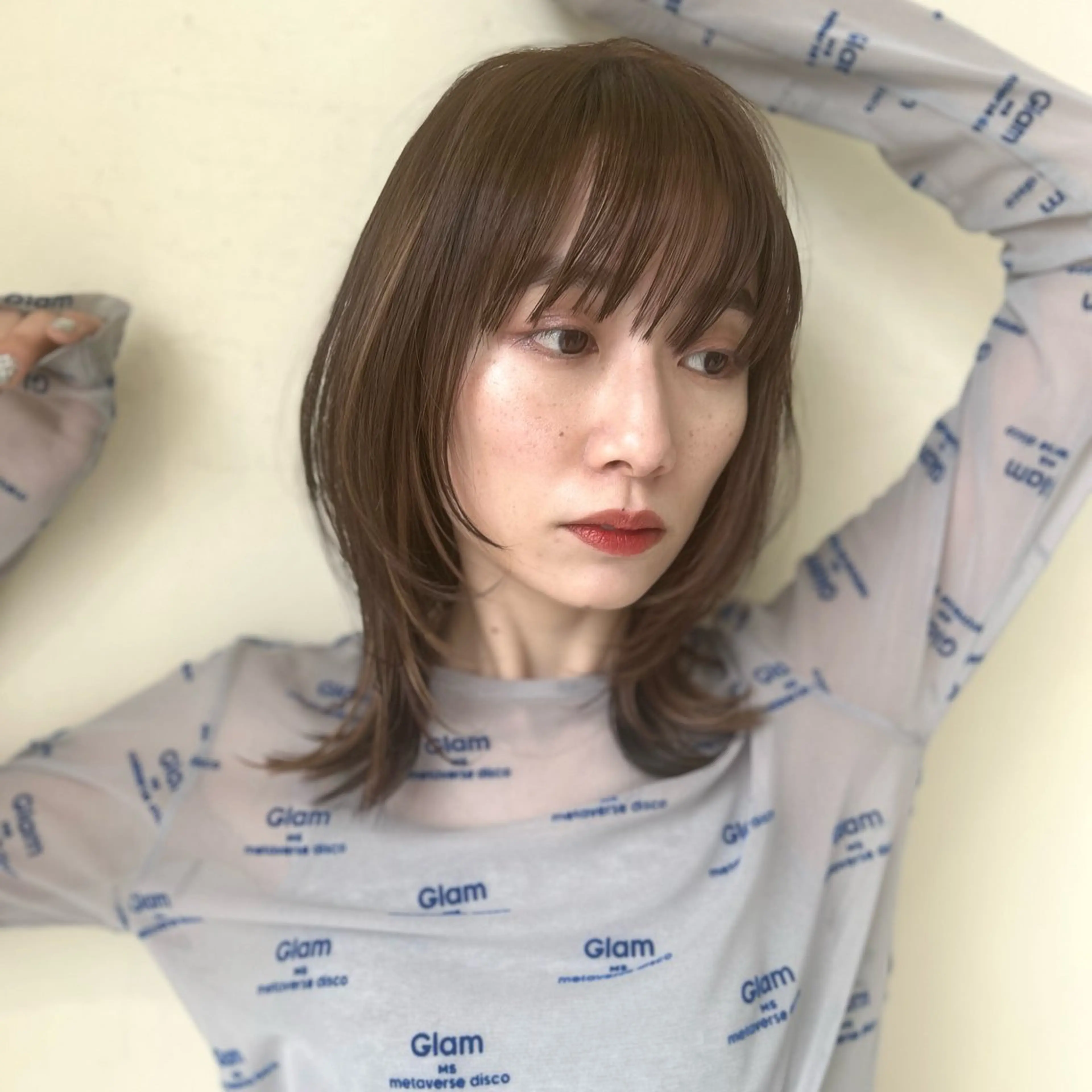 ミディアム カット ヘアカラー ハピネス所属・川本 真鈴のヘアスタイル