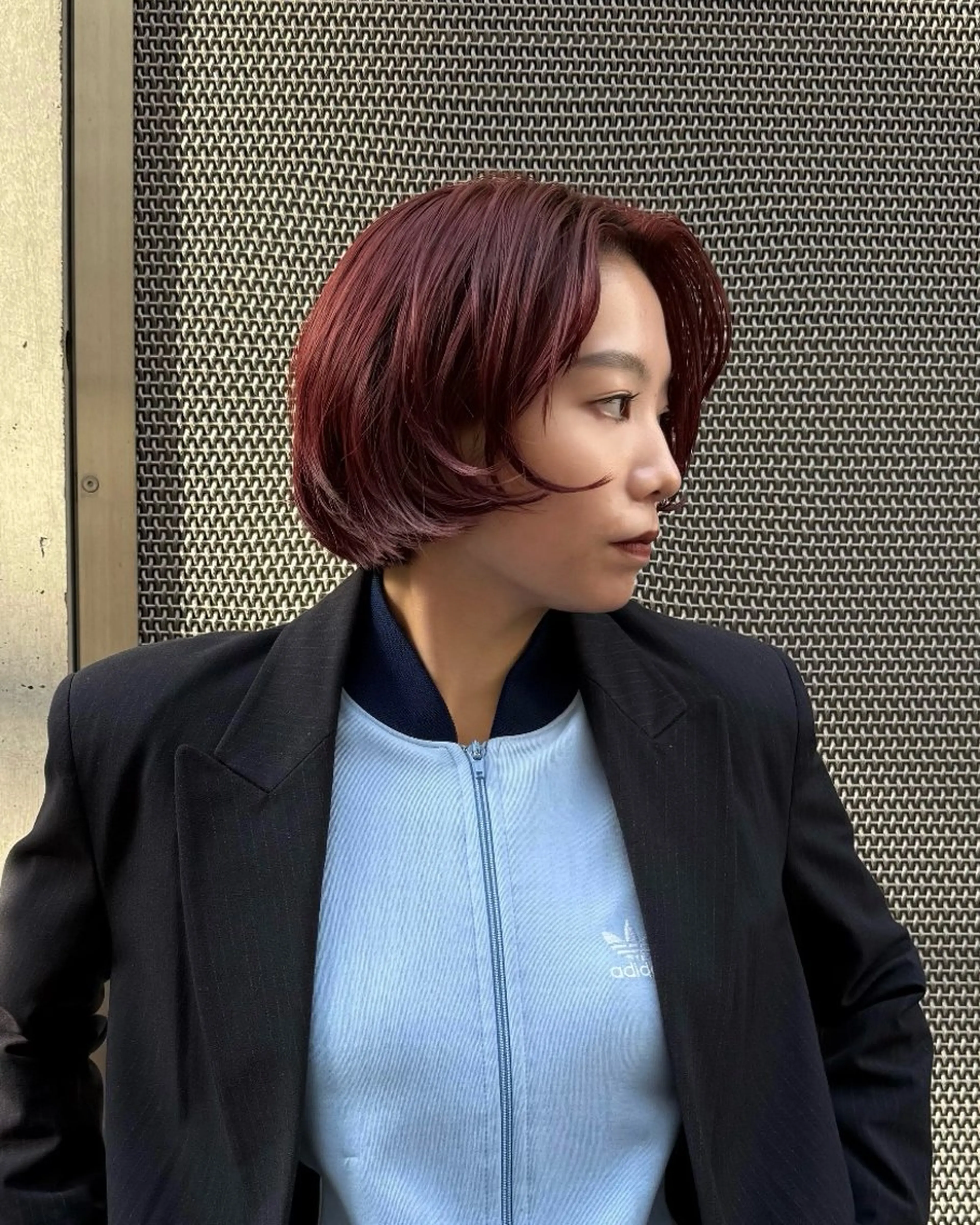 ショート カラー ブリーチ ブリーチなしカラー レッドカラー ヘアカラー maison mile所属・akariナチュラル モード/恵比寿のヘアスタイル