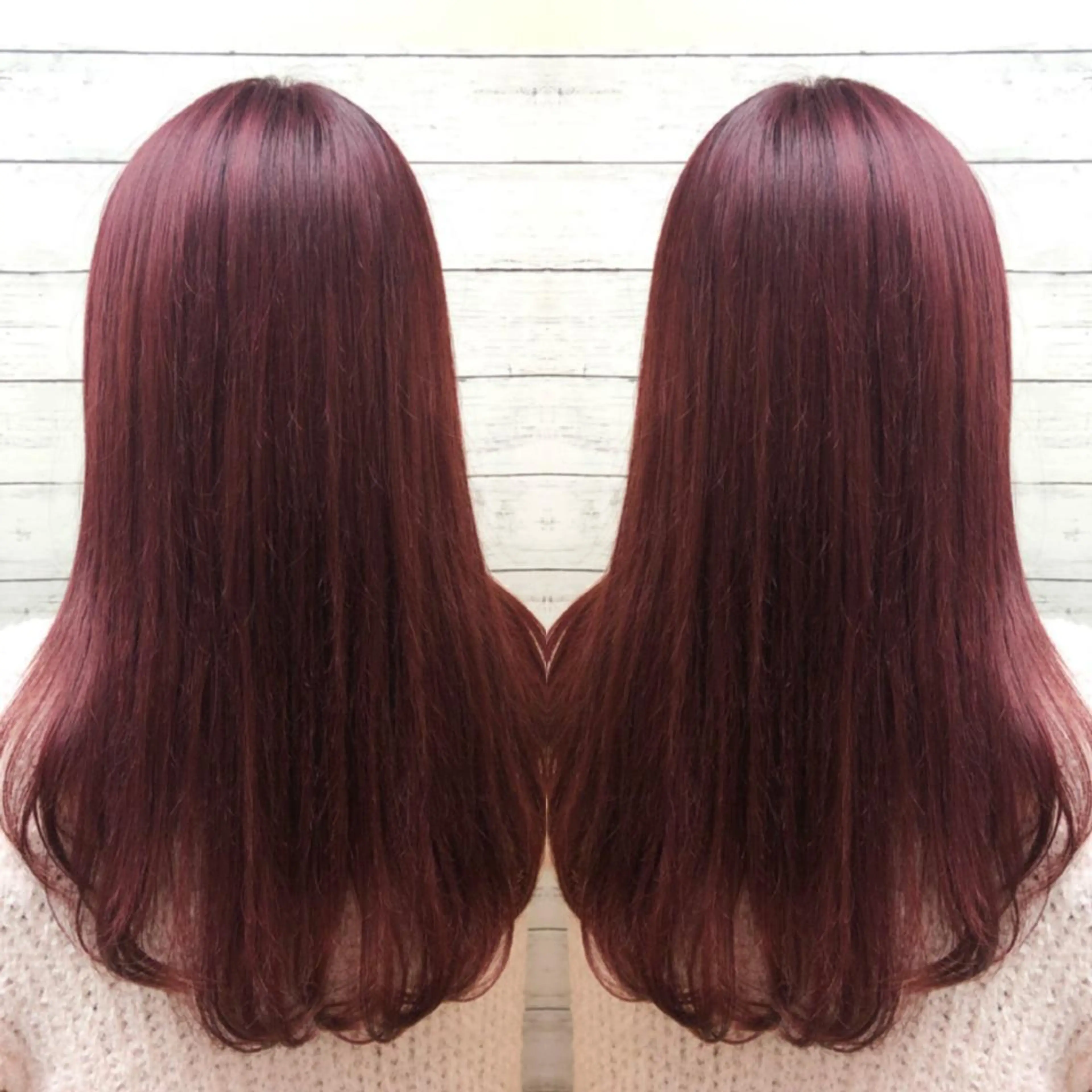 ロング カラー ブリーチ ブラウンカラー ケアブリーチ レッドカラー レッドブラウン ヘアカラー トリートメント ヘアセット 韓国ヘア🤍髪質改善 🇰🇷AKANEのヘアスタイル
