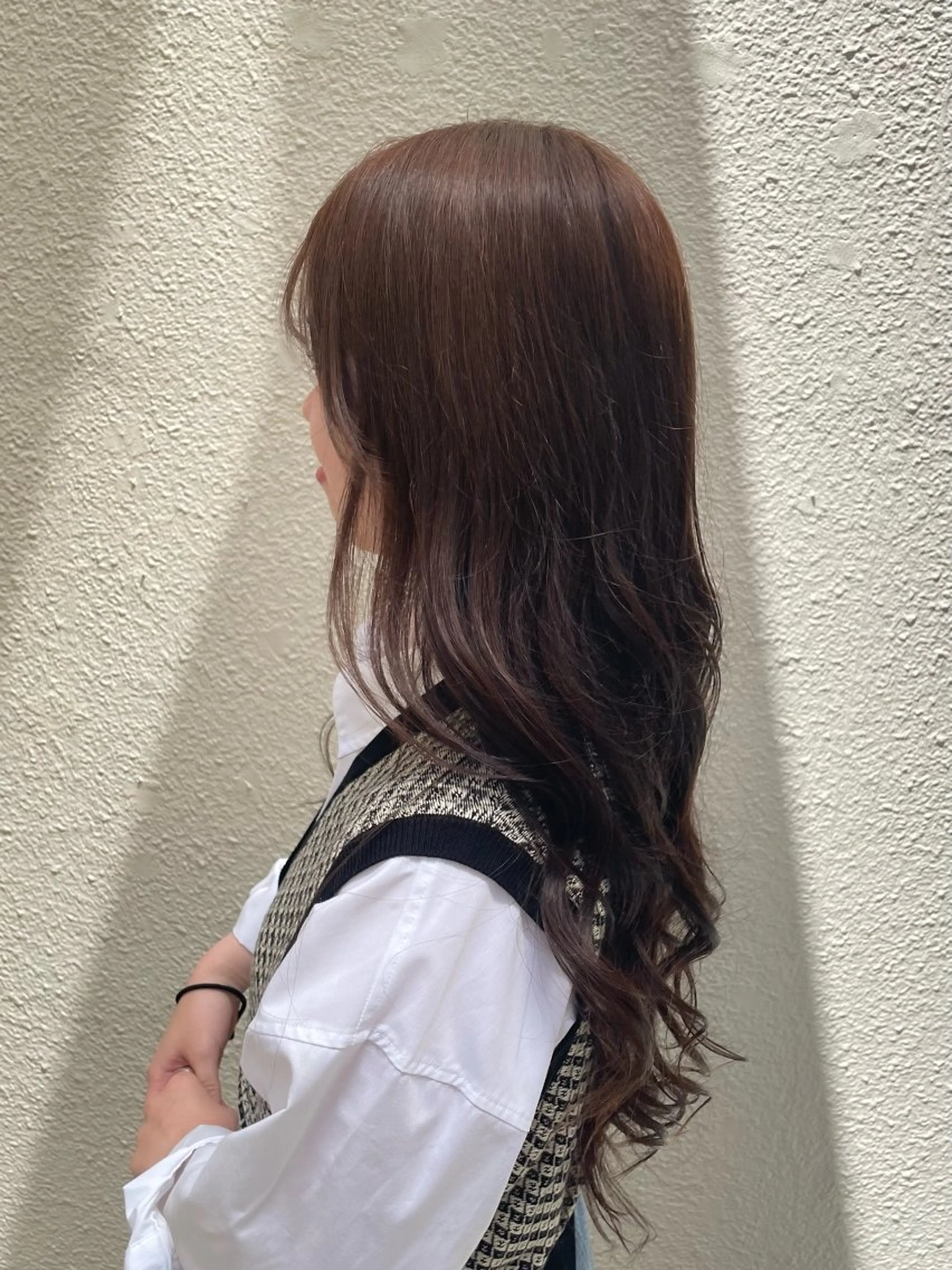 ロング カラー ブラウンカラー マロンブラウン ヘアカラー ROMEO京橋 タナカユアンのヘアスタイル