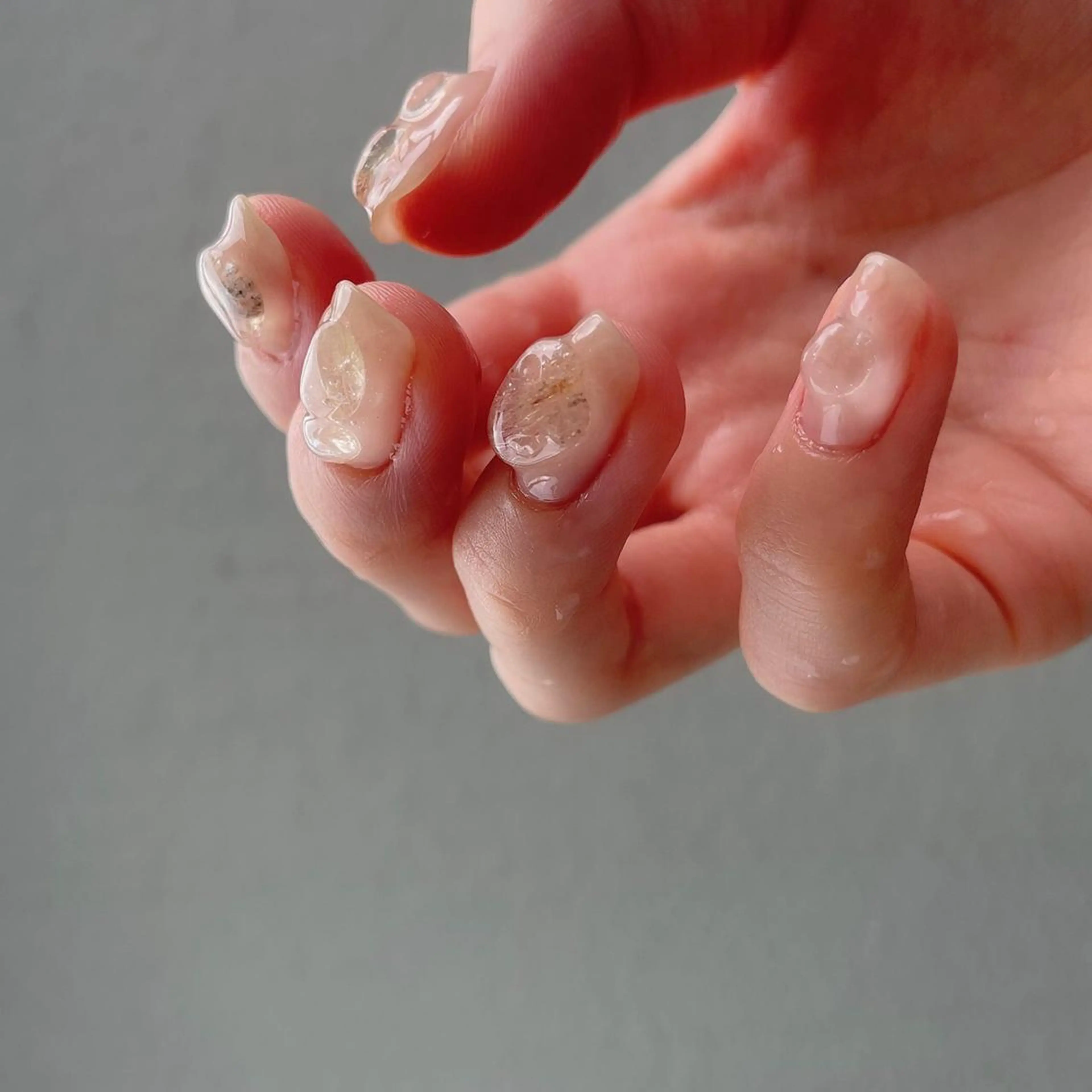 ネイル クリアネイル ハンドネイル lilbondir. chiharuのネイルデザイン