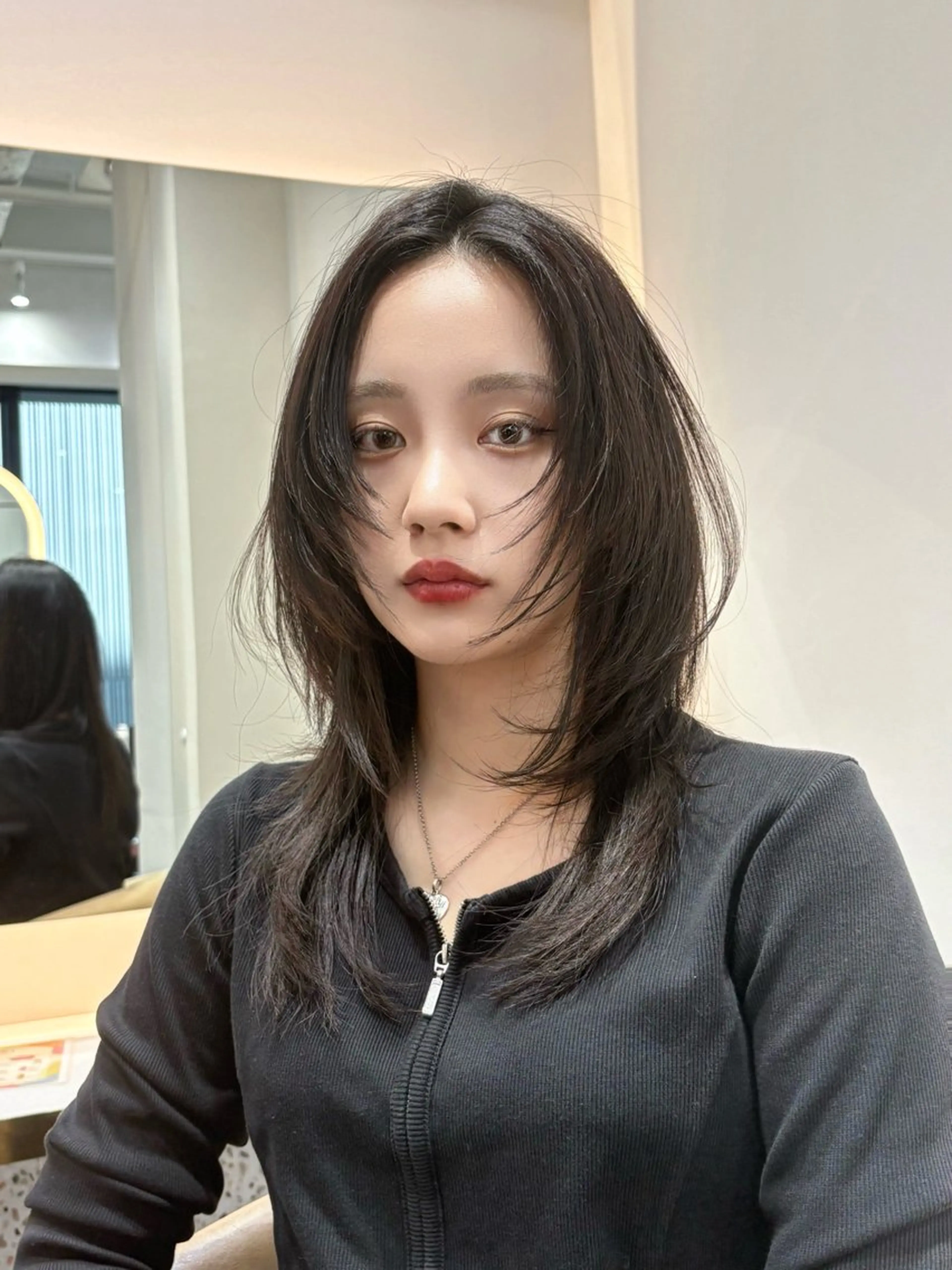 ミディアム 縮毛矯正 🩷大宮/韓国ヘア 特化/らいあ🩷のヘアスタイル