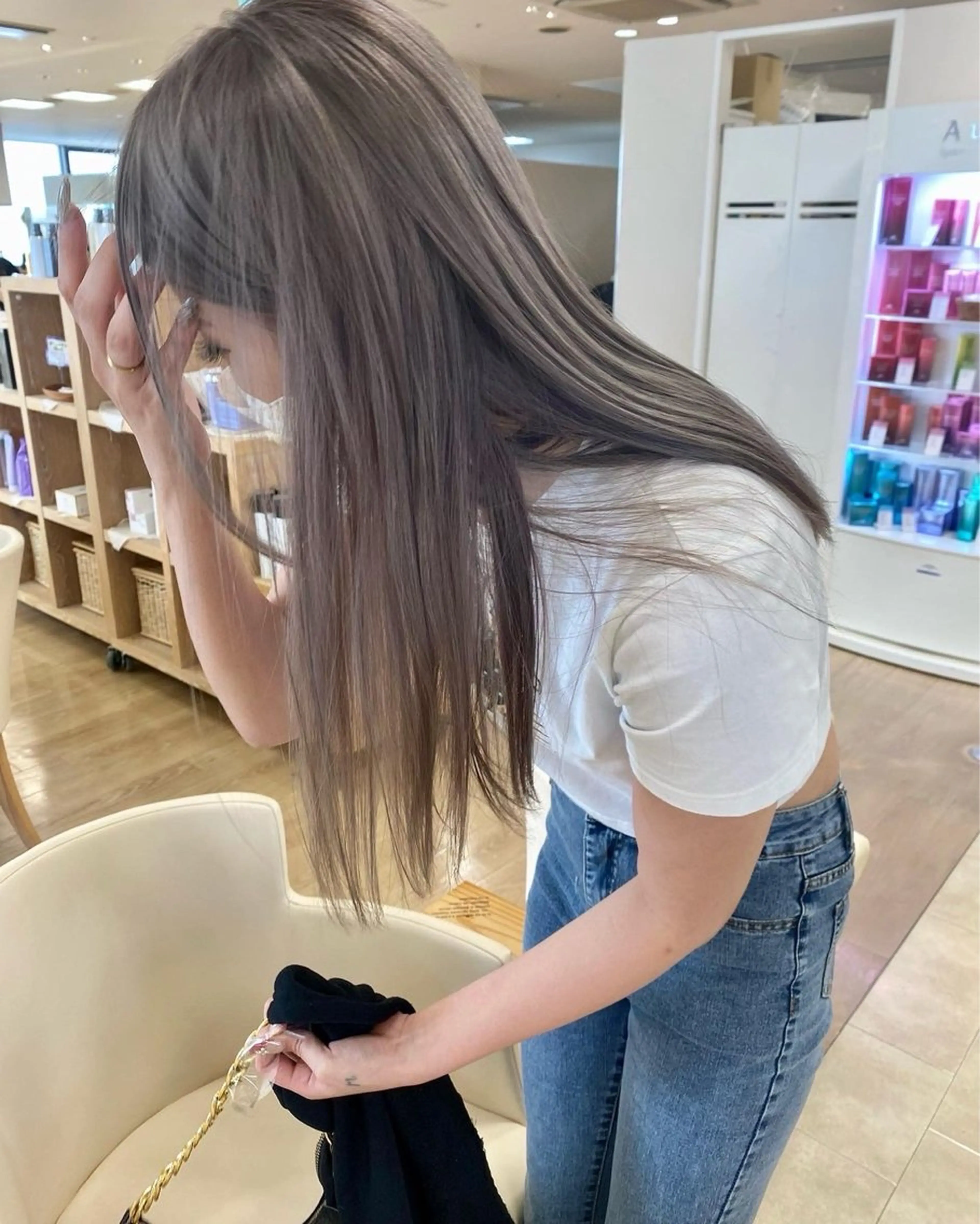 ロング カラー 透明感カラー🫧 ベージュ✴︎meiのヘアスタイル