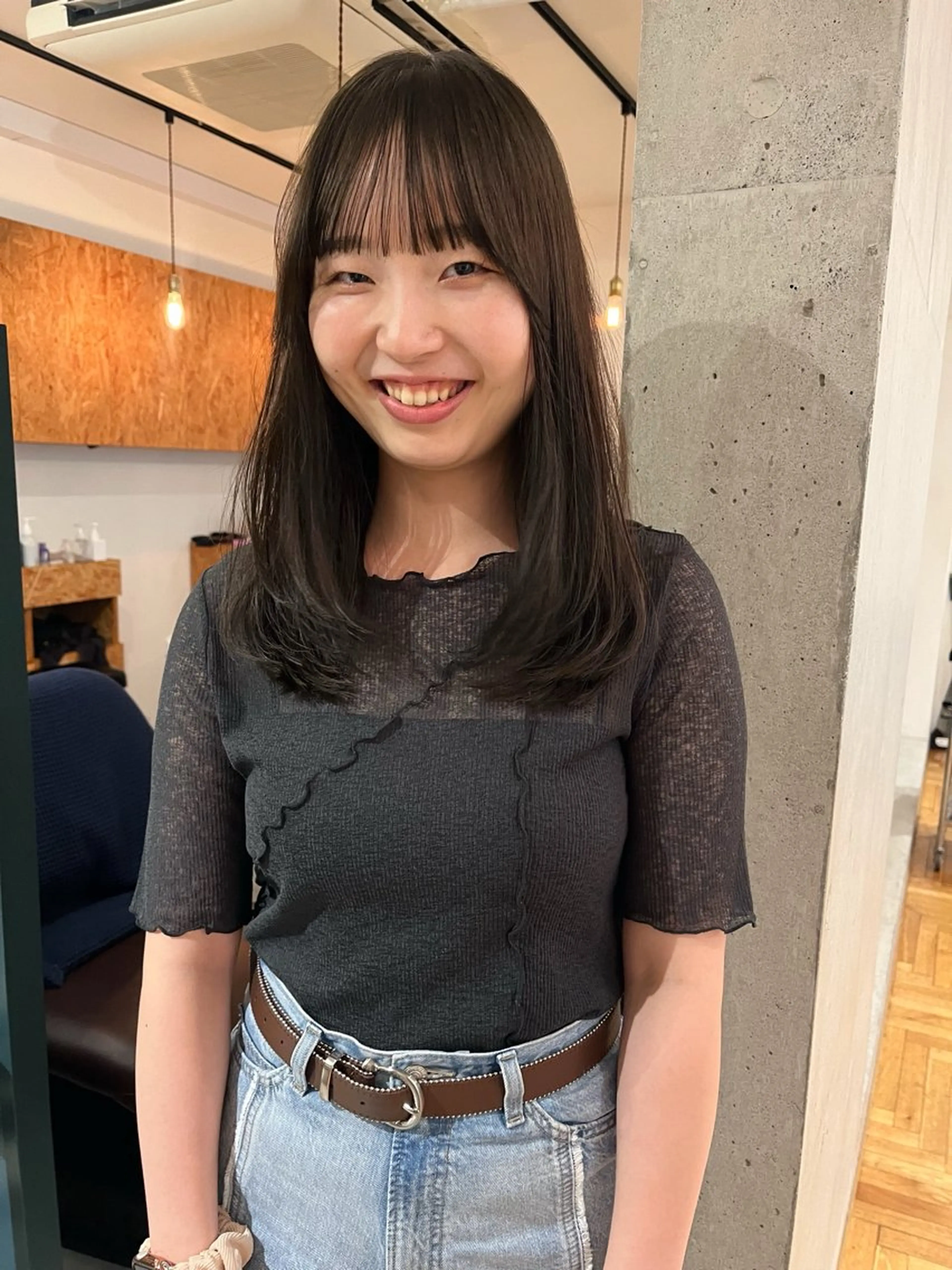 セミロング カラー 暖色/パーマ 🌼クニトウメイのヘアスタイル