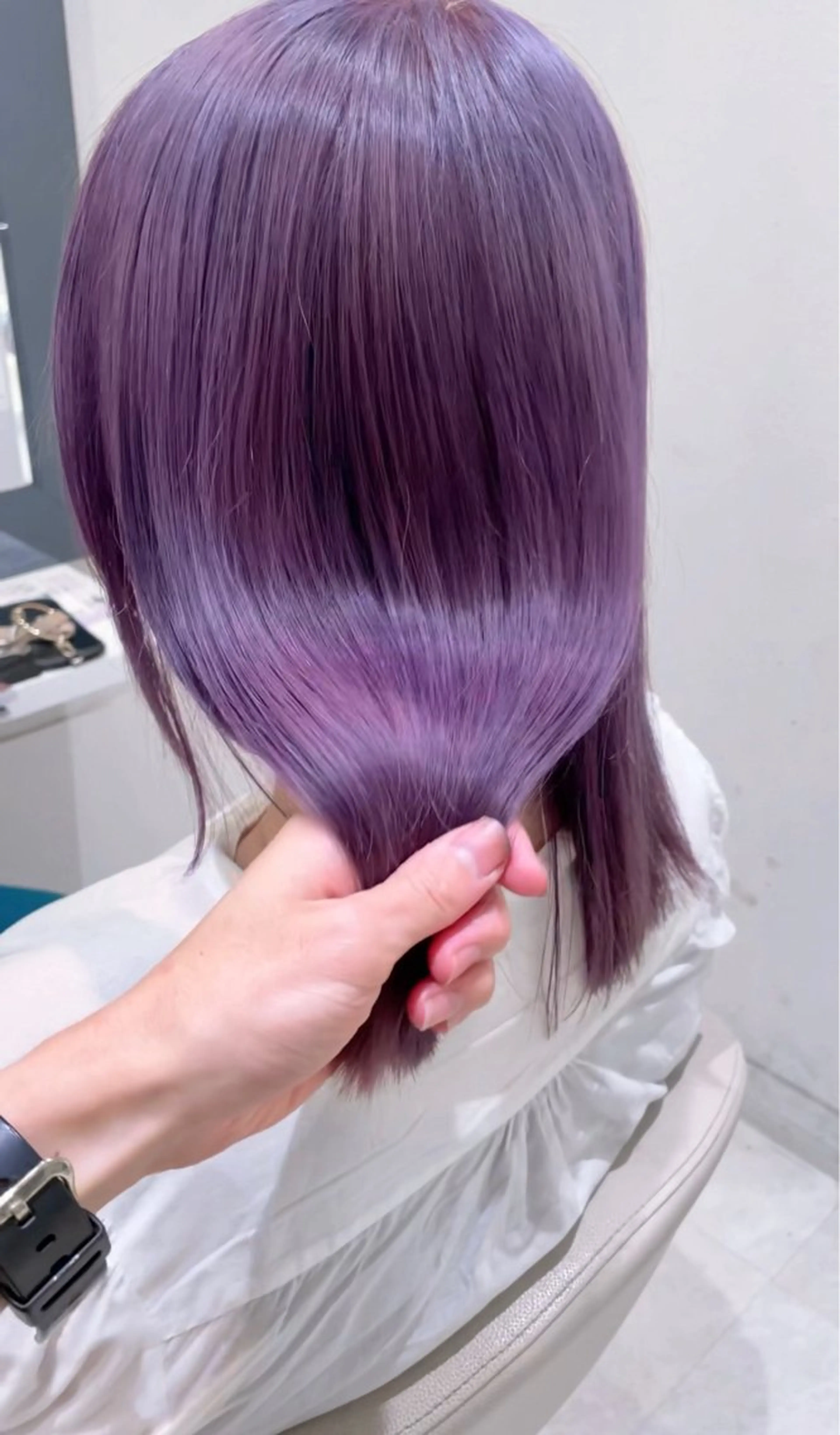 セミロング カラー ☆ハイトーン口コミ◎ WiLL/京橋のヘアスタイル