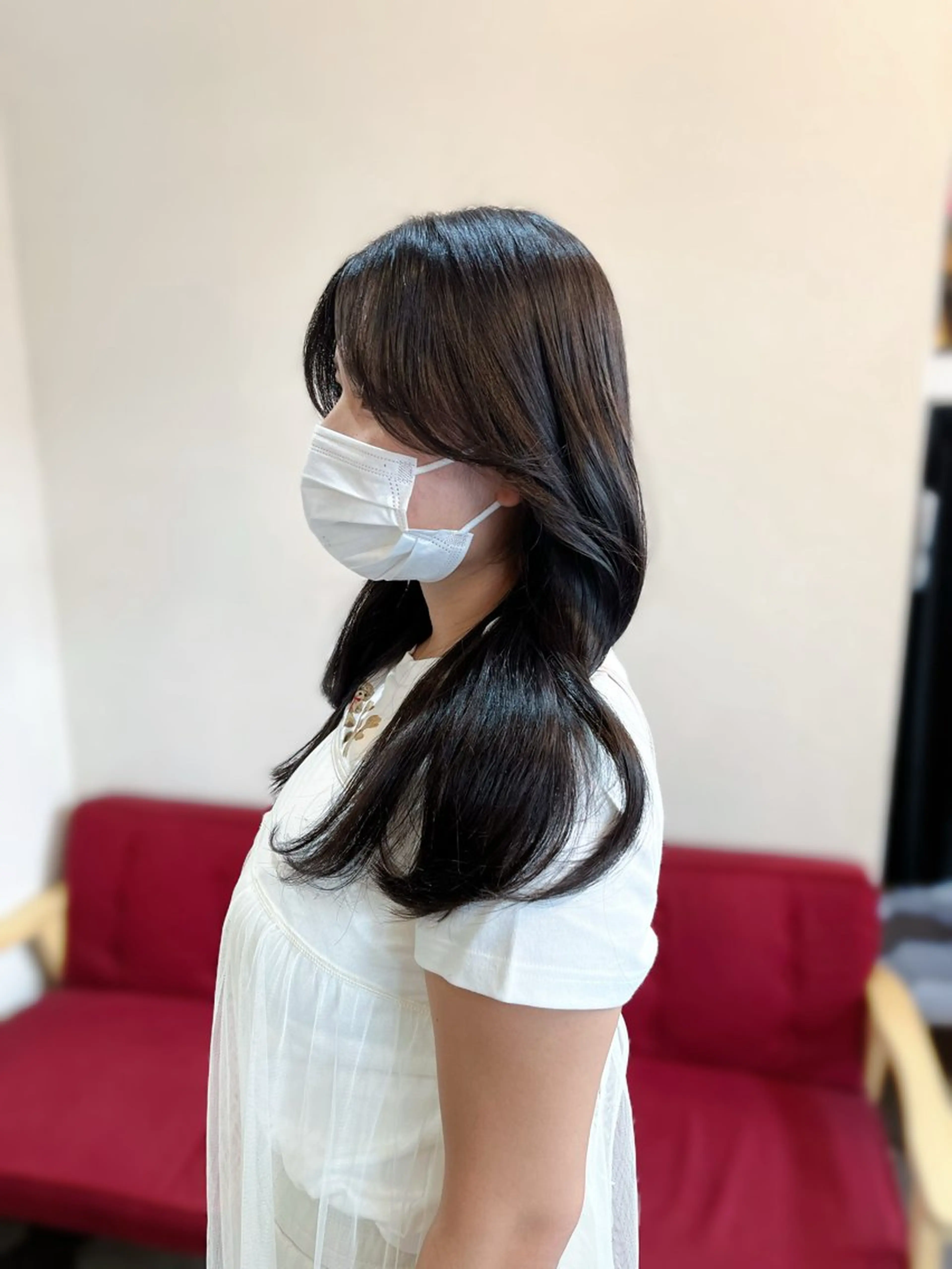 カラー ヘアアレンジ カット ヘアカラー 似合わせ顔まわり カット🤍森尾真由美のヘアスタイル