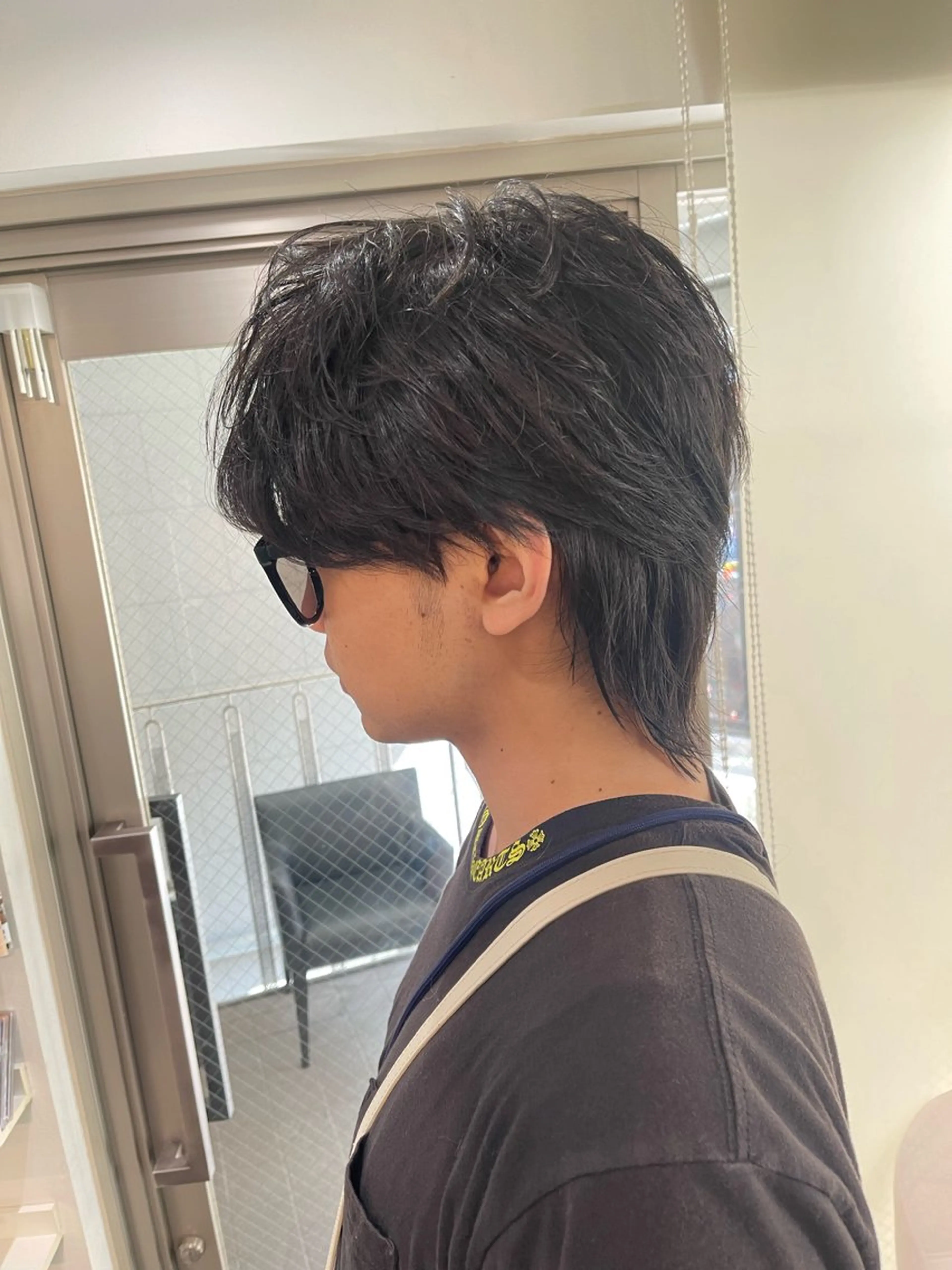 メンズ マッシュウルフ マッシュ メンズウルフカット ウルフカット WELLY TO KYOメンズカットのヘアスタイル