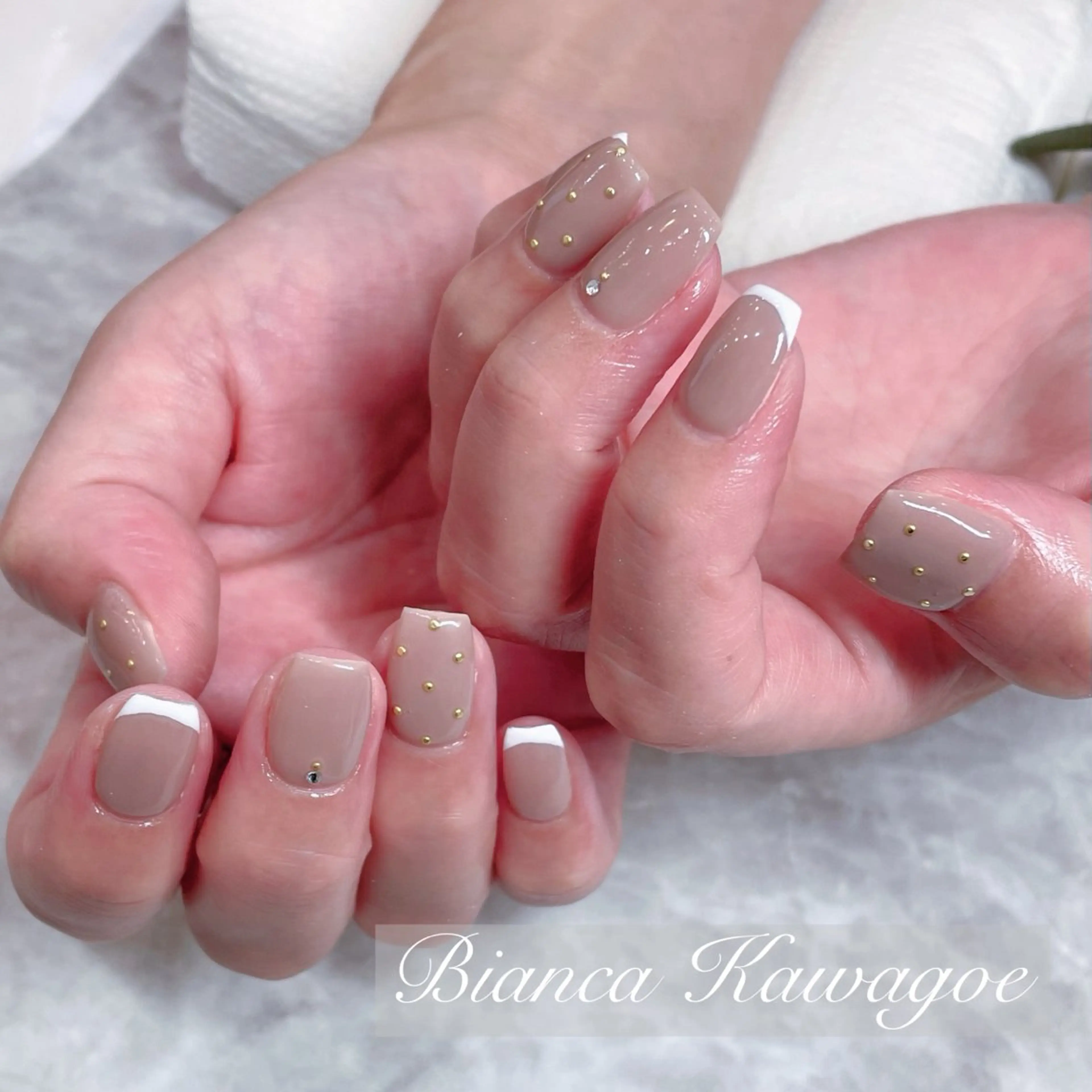ネイル ハンドネイル Bianca川越 🍓Nakasoneのネイルデザイン