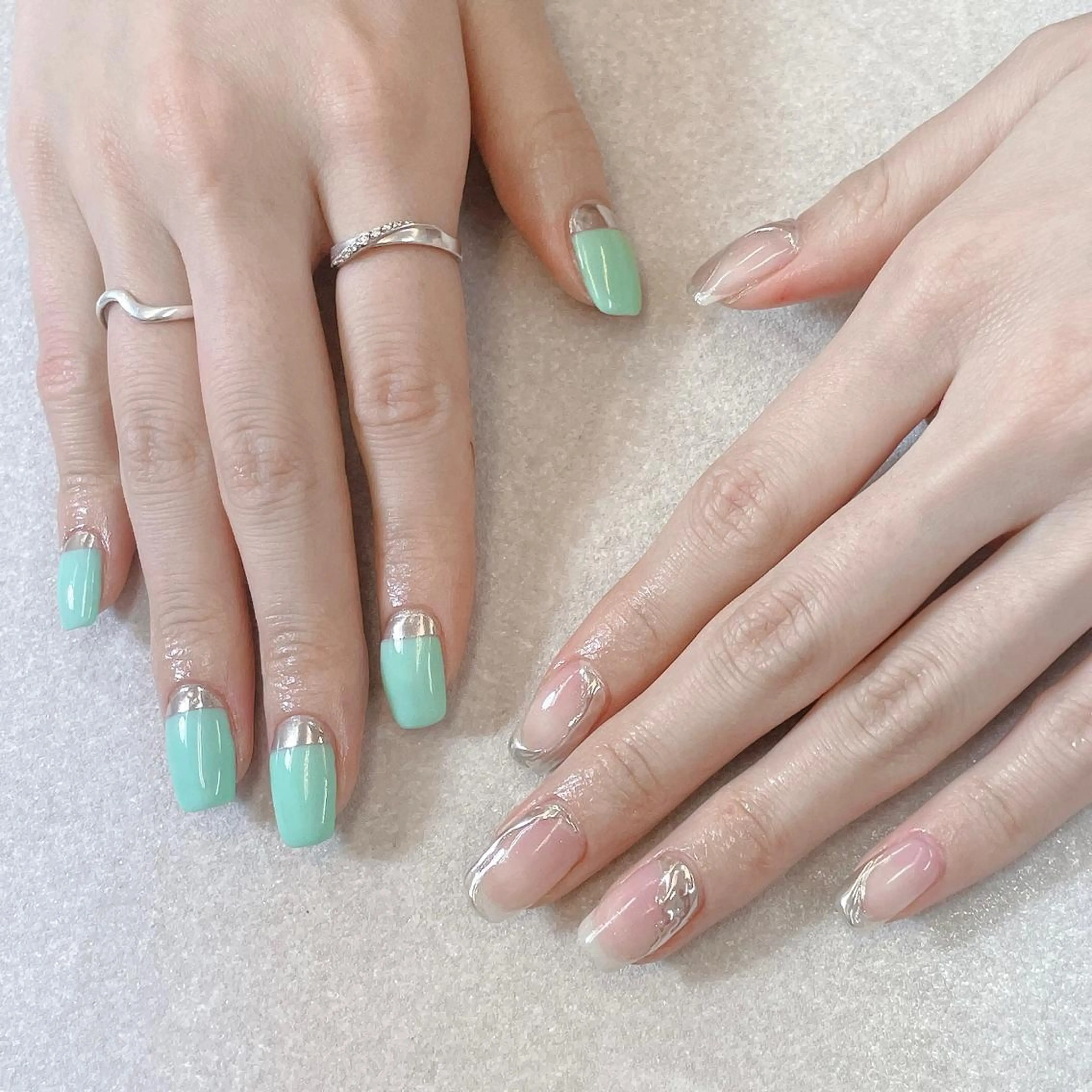 ネイル アートネイル 長さ出し 持ち込み スカルプネイル ハンドネイル A85G ayakoのネイルデザイン