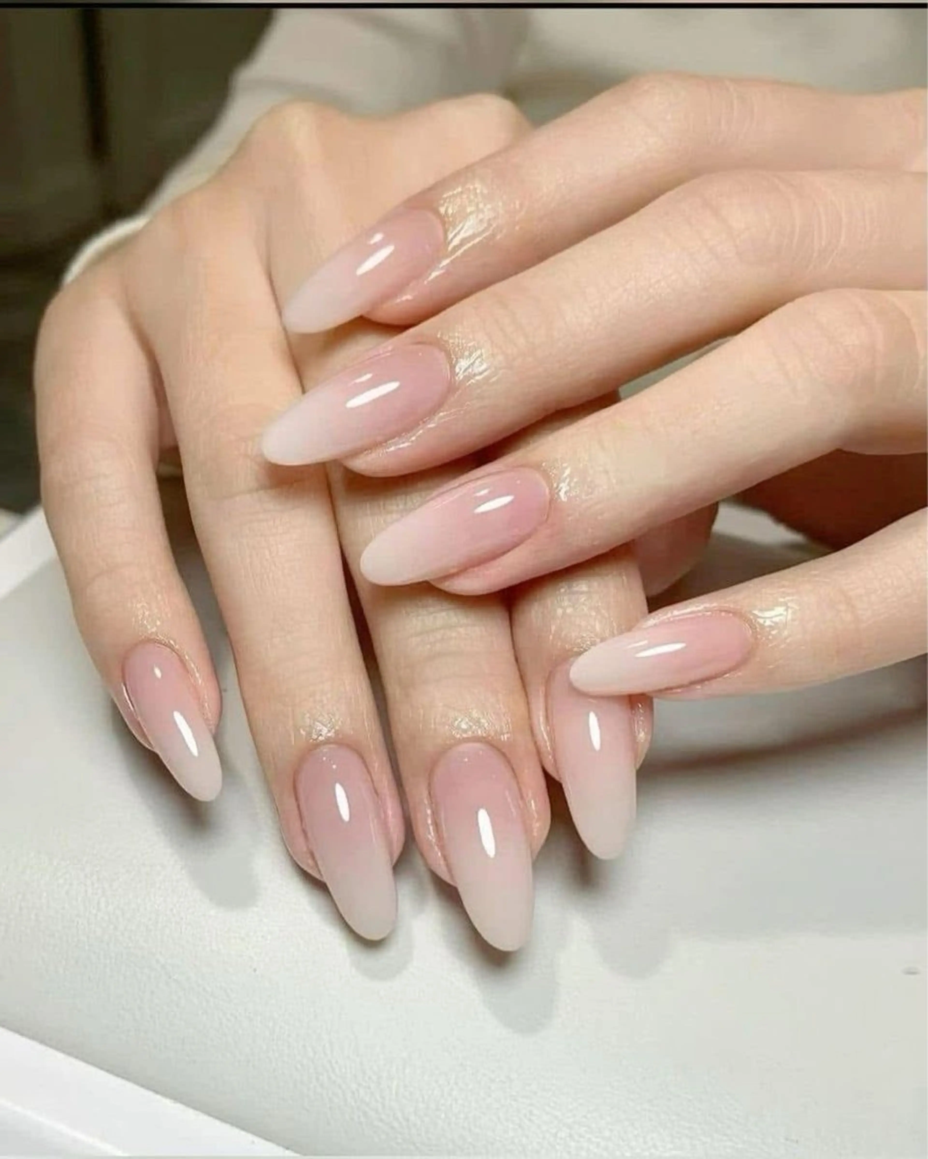 ネイル グラデーション キラキラネイル ピンク ハンドネイル RUBY Nail 日暮里店のネイルデザイン