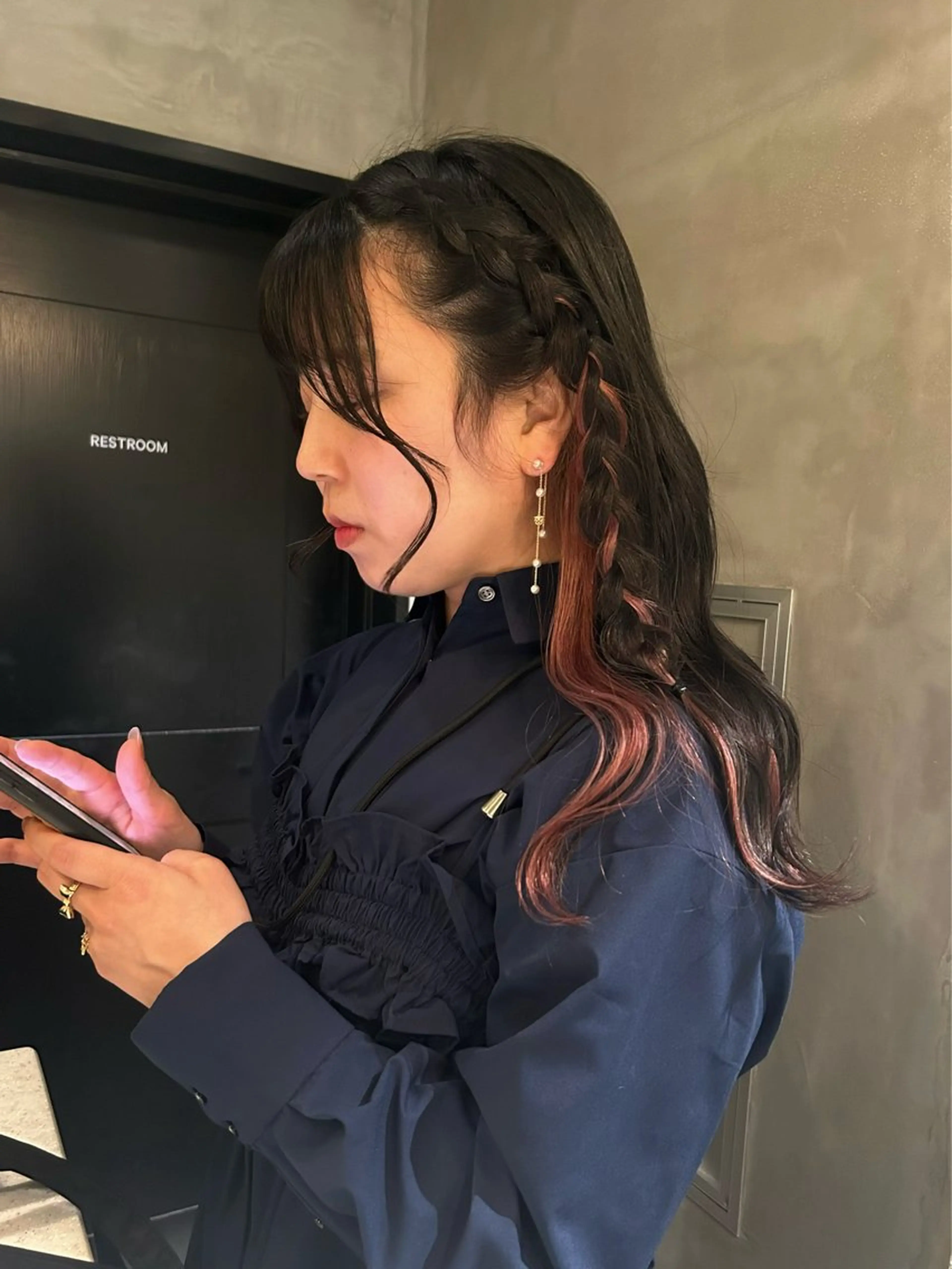 セミロング カラー ヘアカラー トリートメント デザインカラー❤︎ イシイレイのヘアスタイル