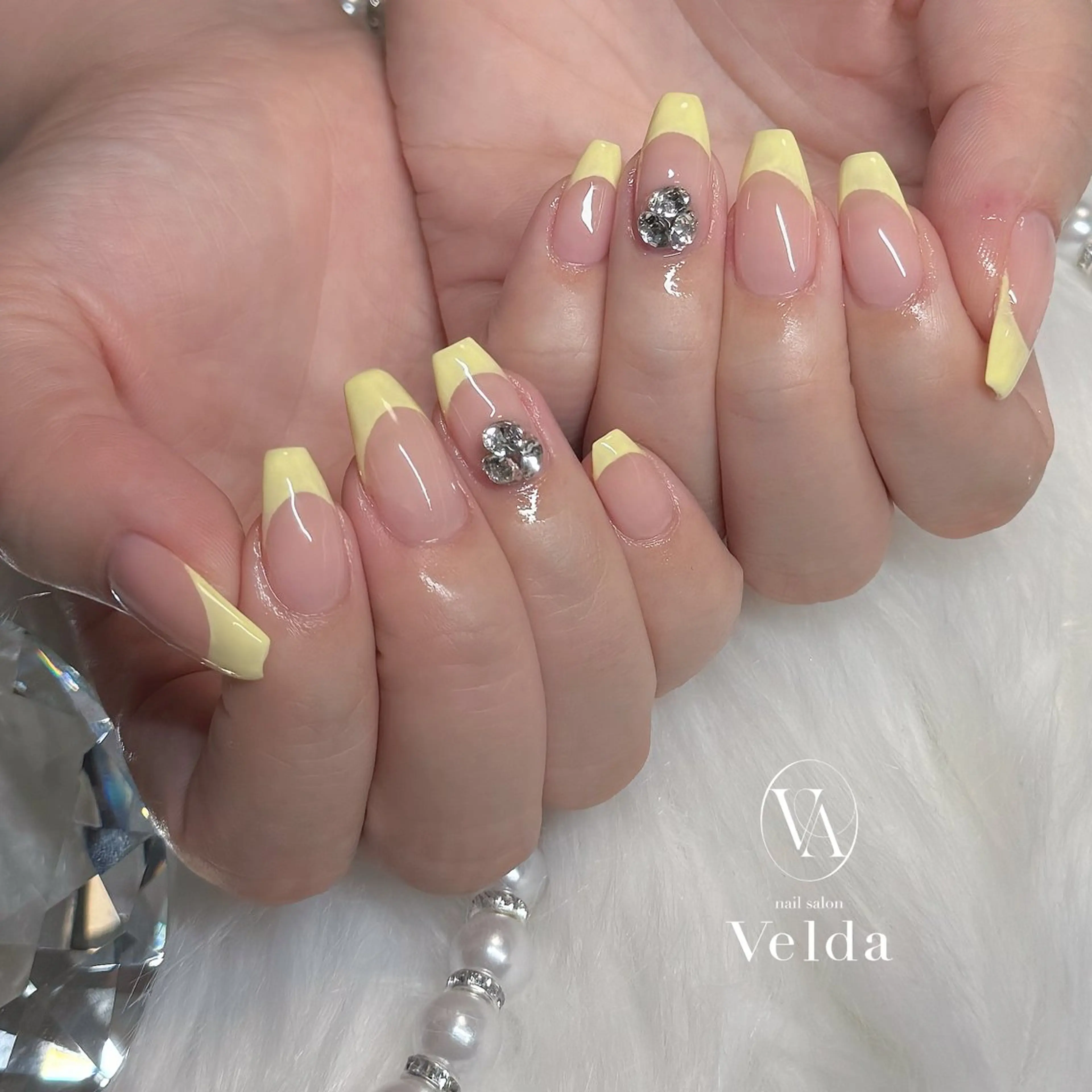ネイル フレンチネイル ハンドネイル 💎スカルプ💎 Velda(ベルダ)のネイルデザイン