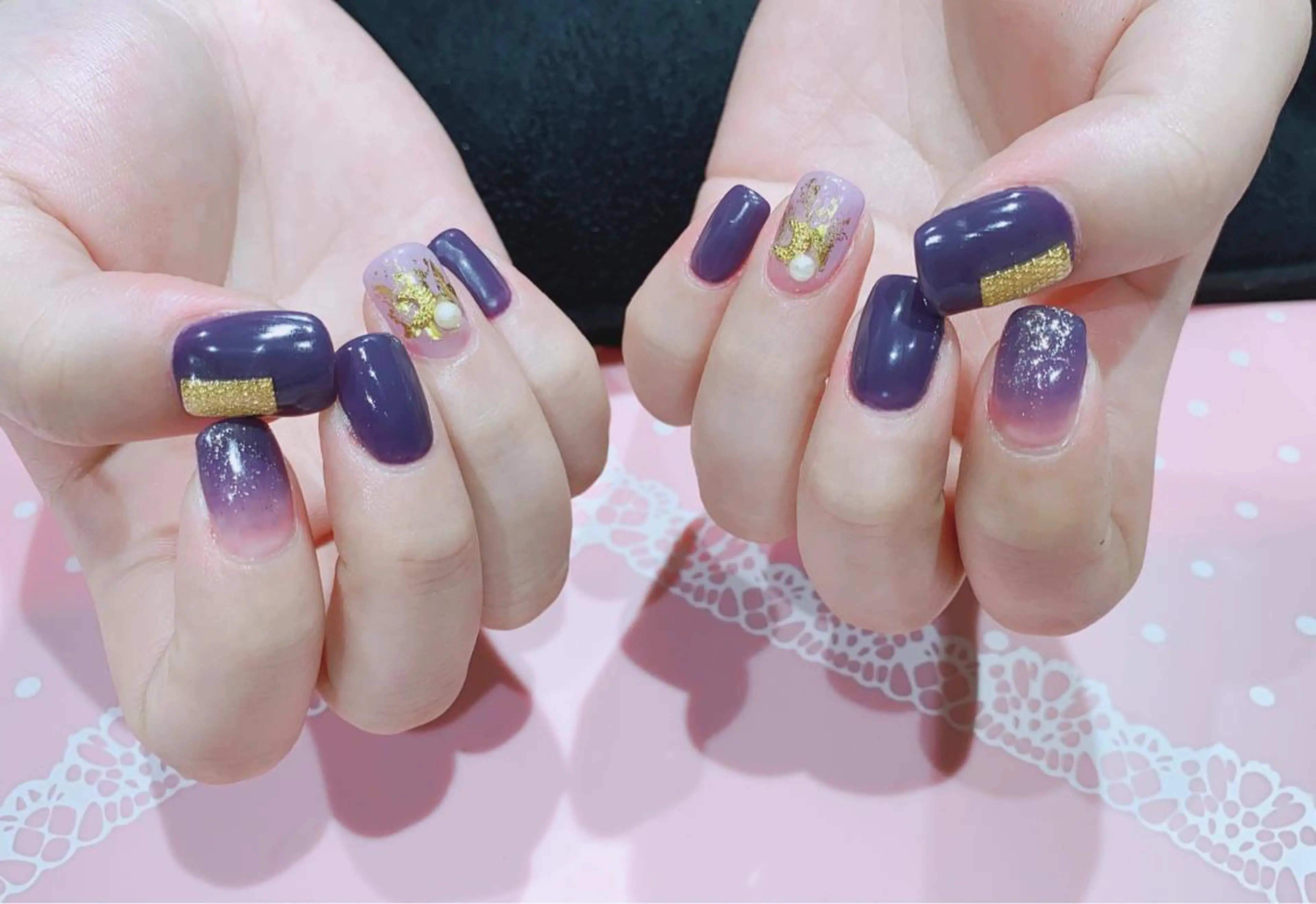 ネイル キラキラネイル マグネットネイル VIST☆ ｍａｍｉのネイルデザイン