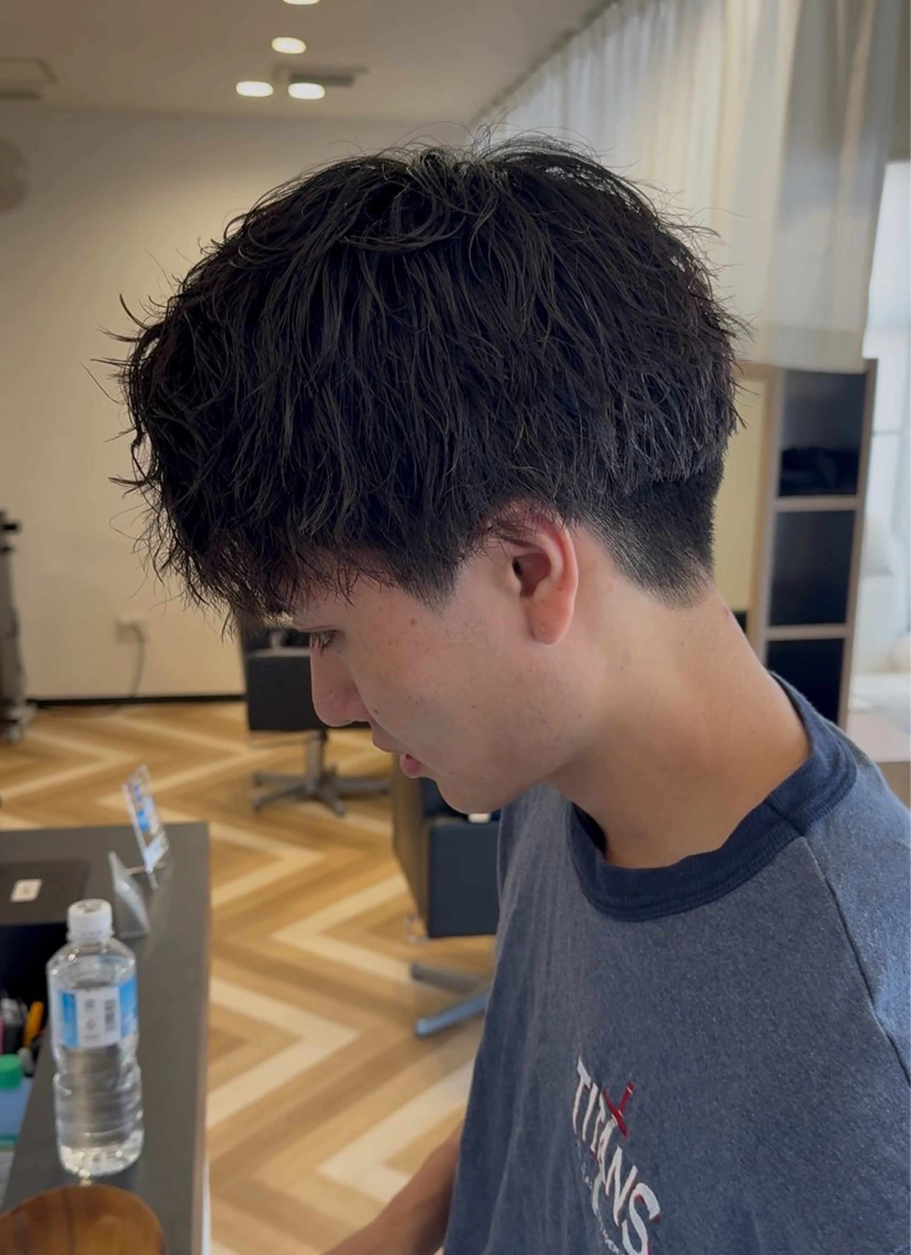 メンズ メンズパーマ 波巻きパーマ カット 剣持 快吏ARISEのヘアスタイル
