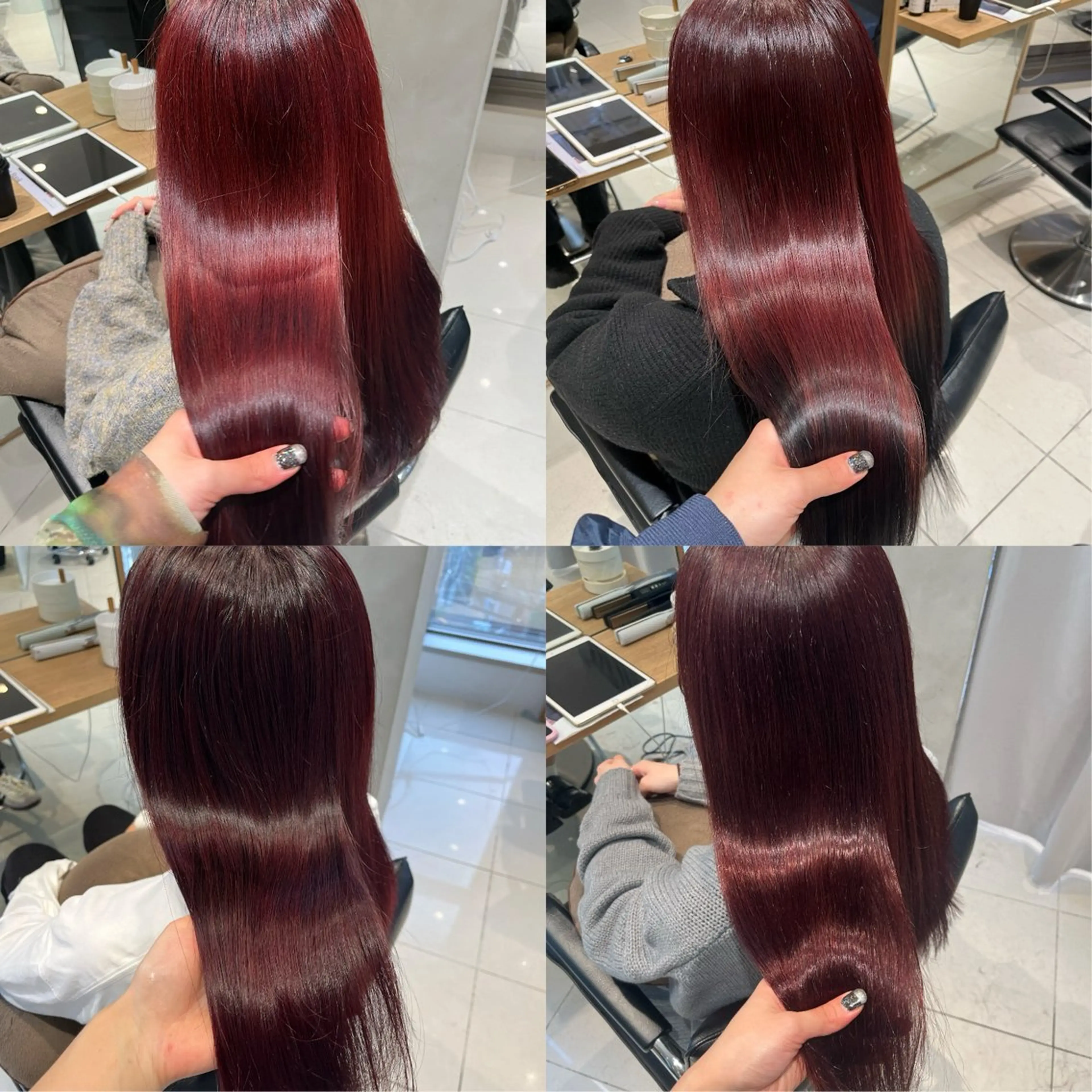 セミロング ヘアカラー トリートメント ヘアセット 艶髪/暖色カラー/ ◎RUKI.のヘアスタイル