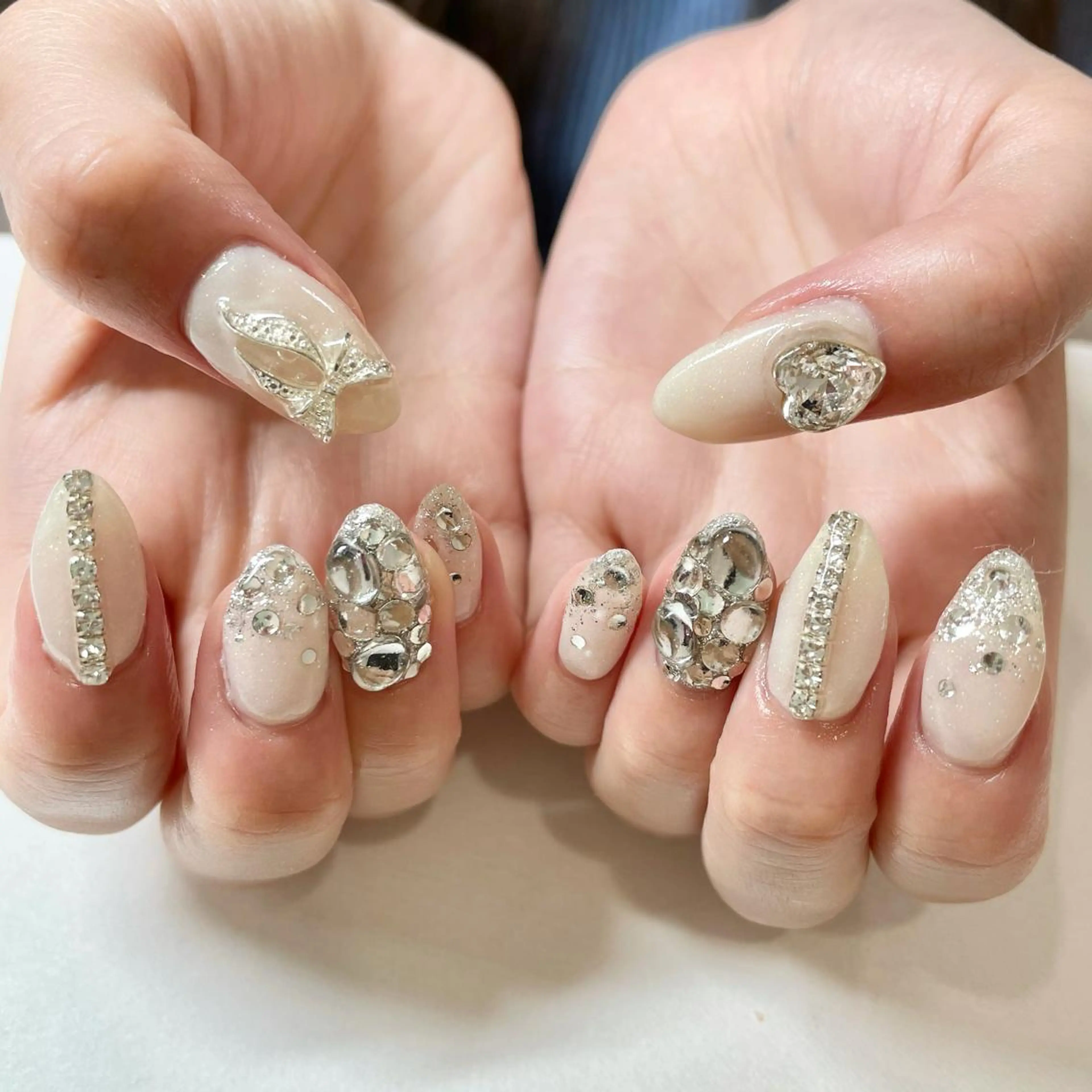 ネイル リボン 🎀AYAKO 🎀中韓ネイルのネイルデザイン