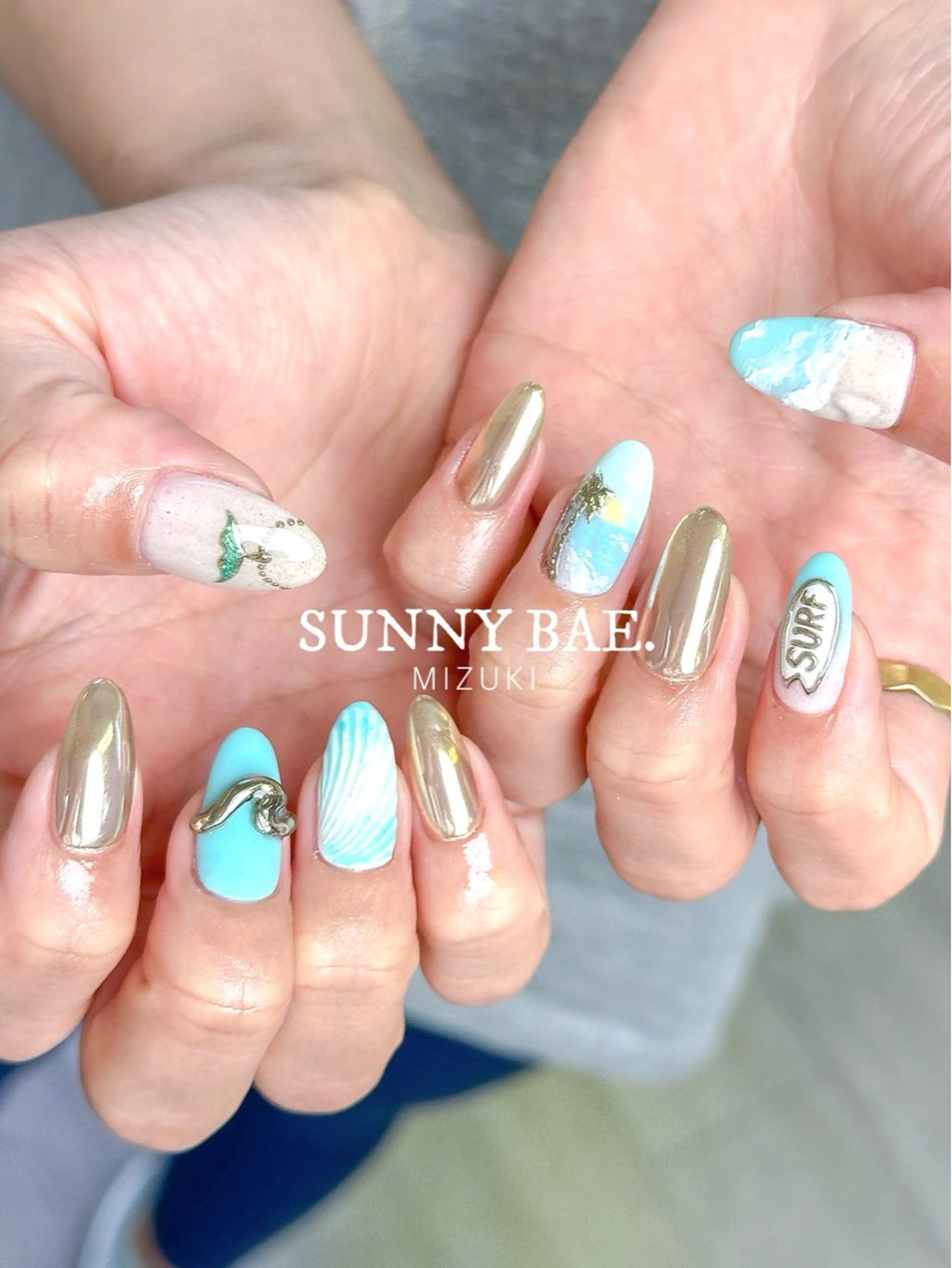 ネイル 夏ネイル ハンドネイル SUNNY BAE. 🌼MIZUKIのネイルデザイン