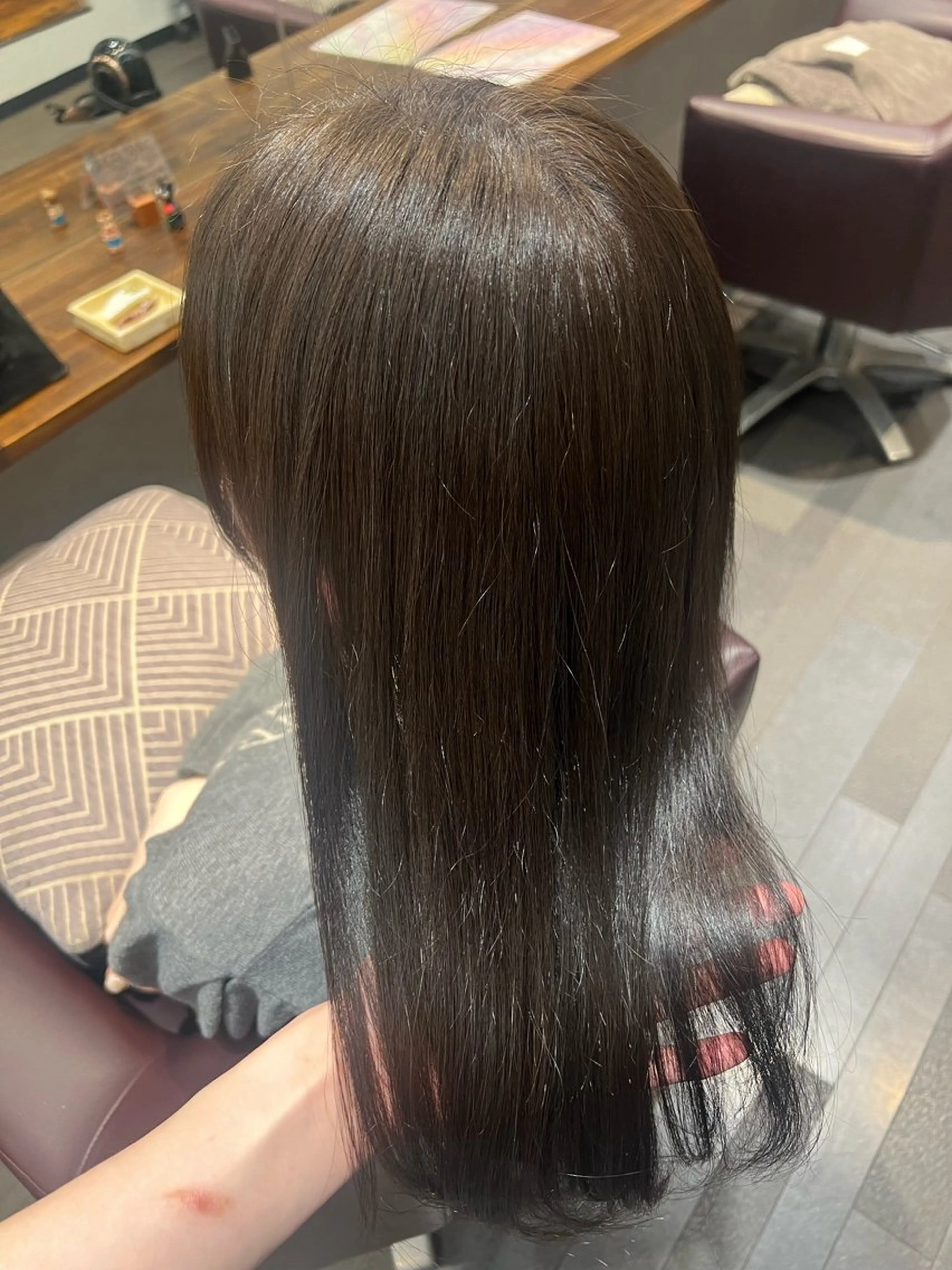 カラー 透明感カラー グレージュ 縮毛矯正 ヘアカラー Stirmaison吉祥寺所属・YUINA モデル様募集🍀のヘアスタイル