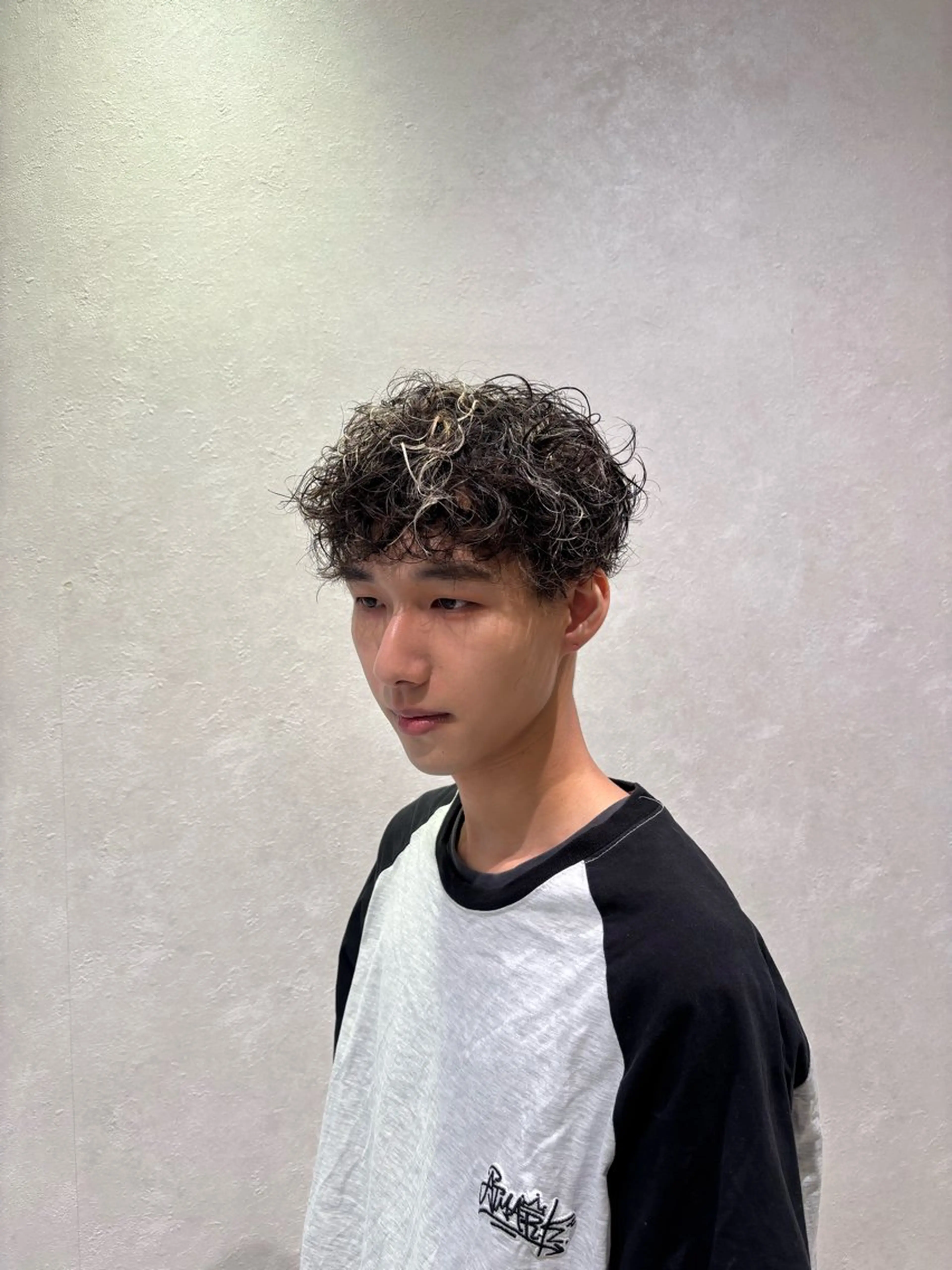 メンズ カット パーマ 永田 虹輝のヘアスタイル