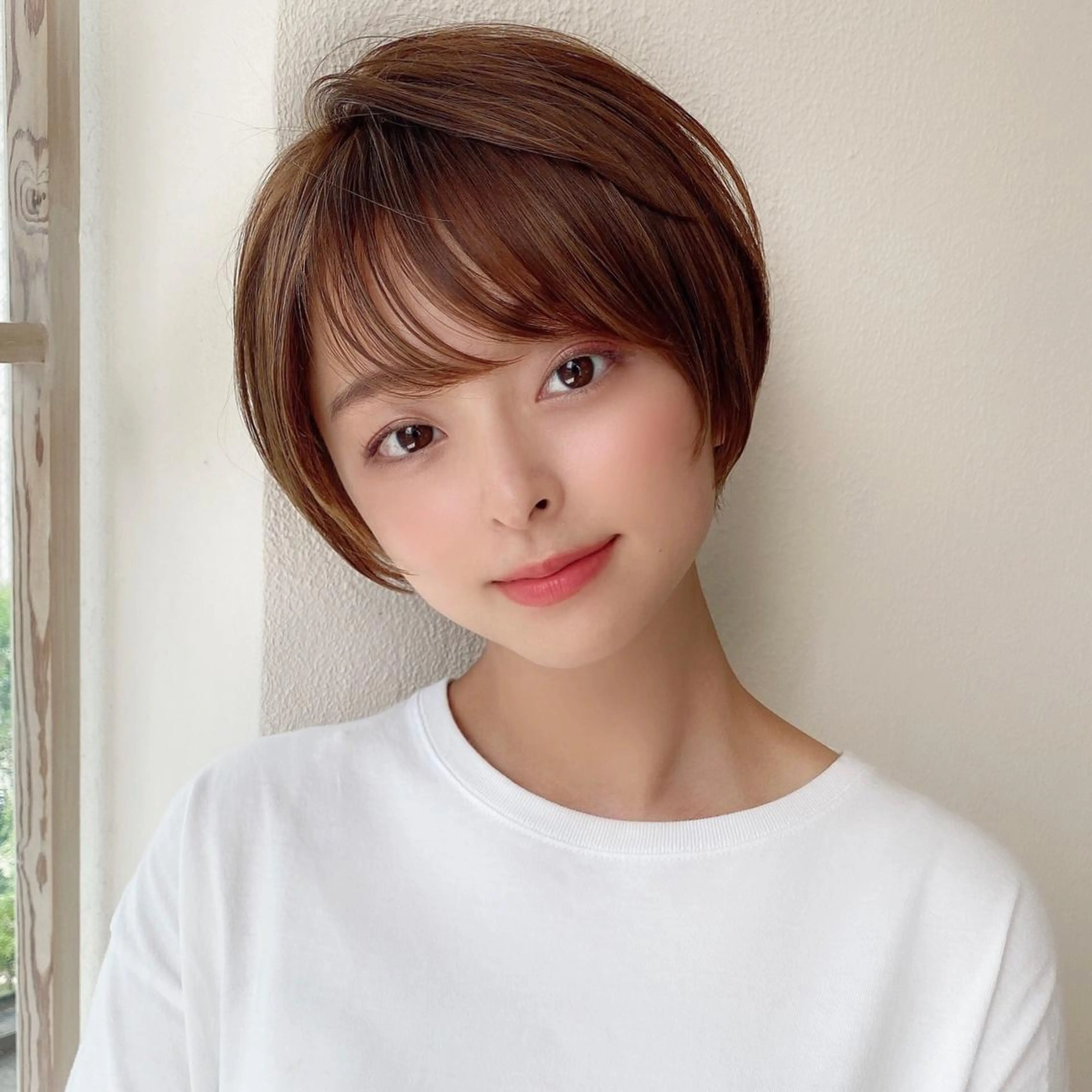 ショート カラー パーマ ヘアアレンジ キッズ ネイル マツエク・マツパ ショートヘア トリートメント ニュアンスネイル ショートネイル ニュアンスパーマ カット トリートメント ショートの神✨AFL OAT 井上康平のヘアスタイル