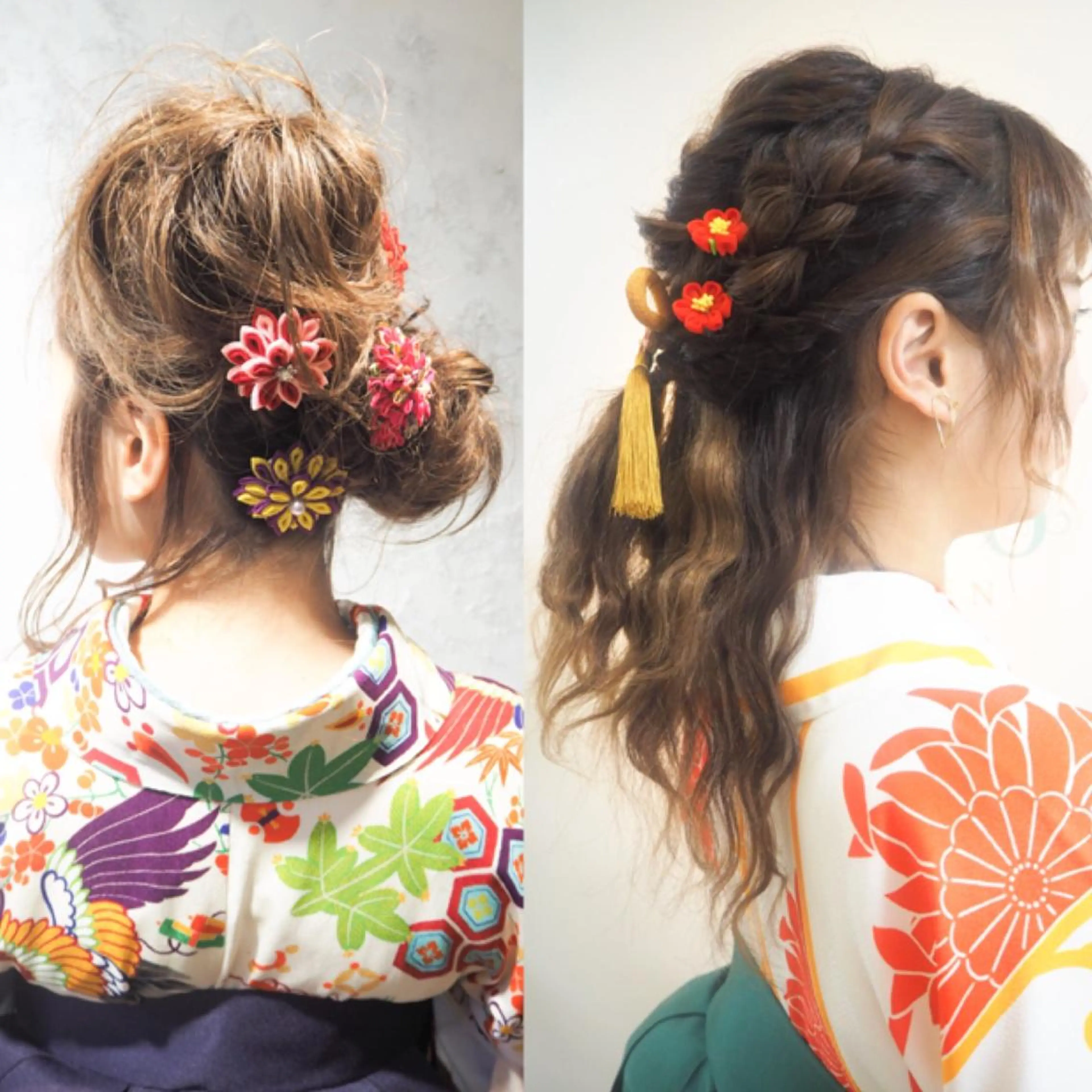 【2023年㊗️卒業式】ヘアセット & 振袖着付けの写真