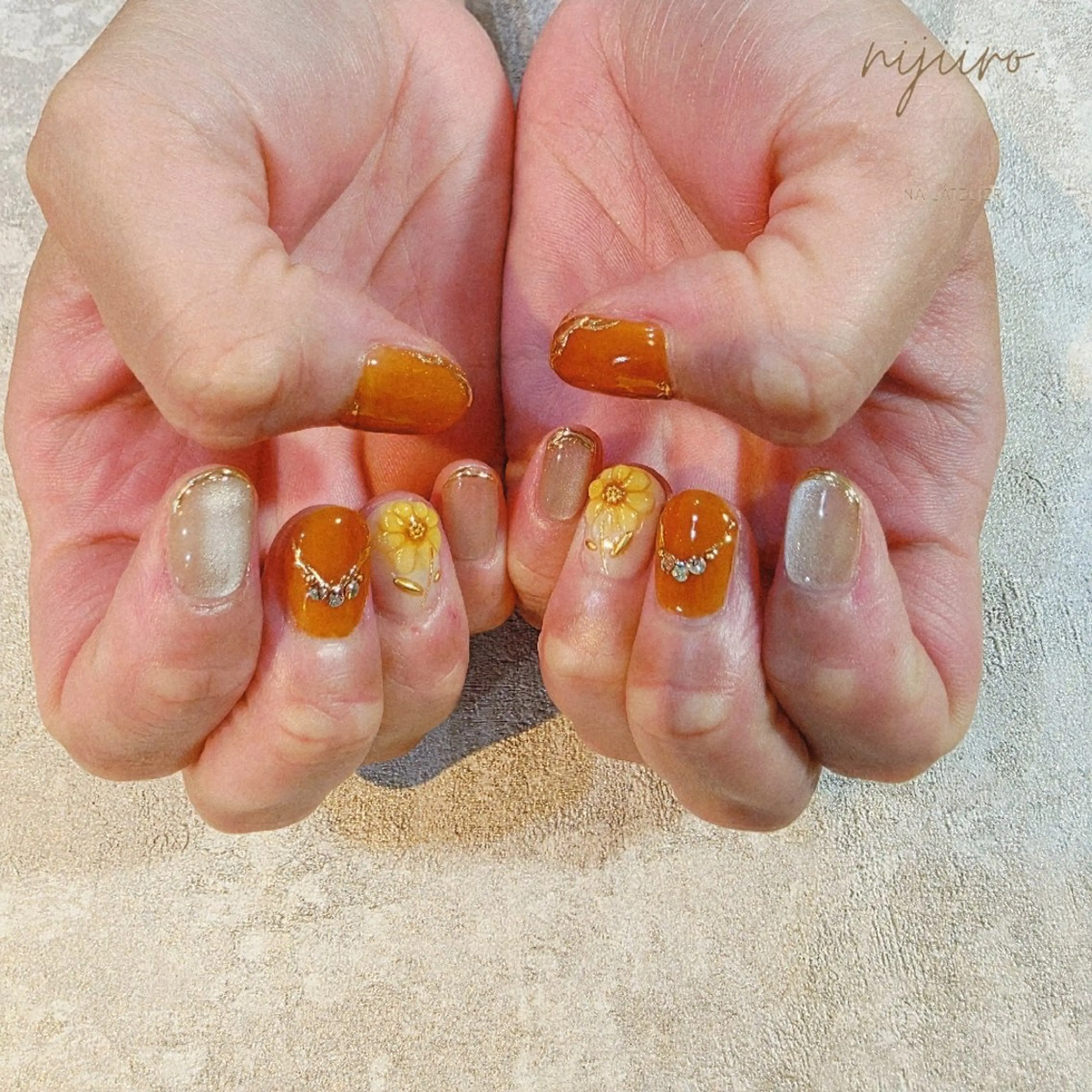 ネイル ハンドネイル nailatelier nijiiro.所属・nijiiro🌈 サトウのネイルデザイン