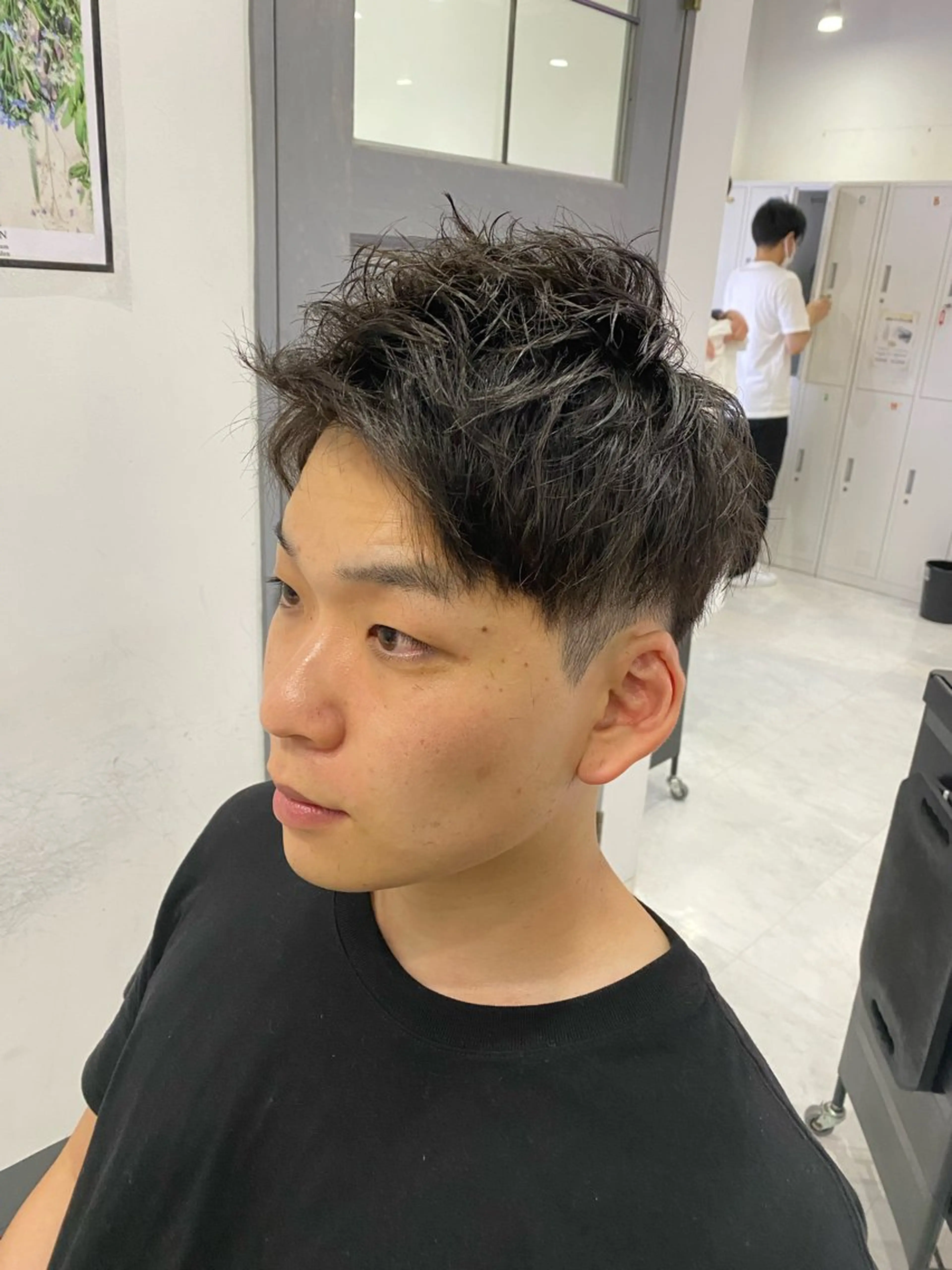 ショート メンズ カット ヘッドスパ 🟣メンズパーマ 川端 永遠🟣のヘアスタイル