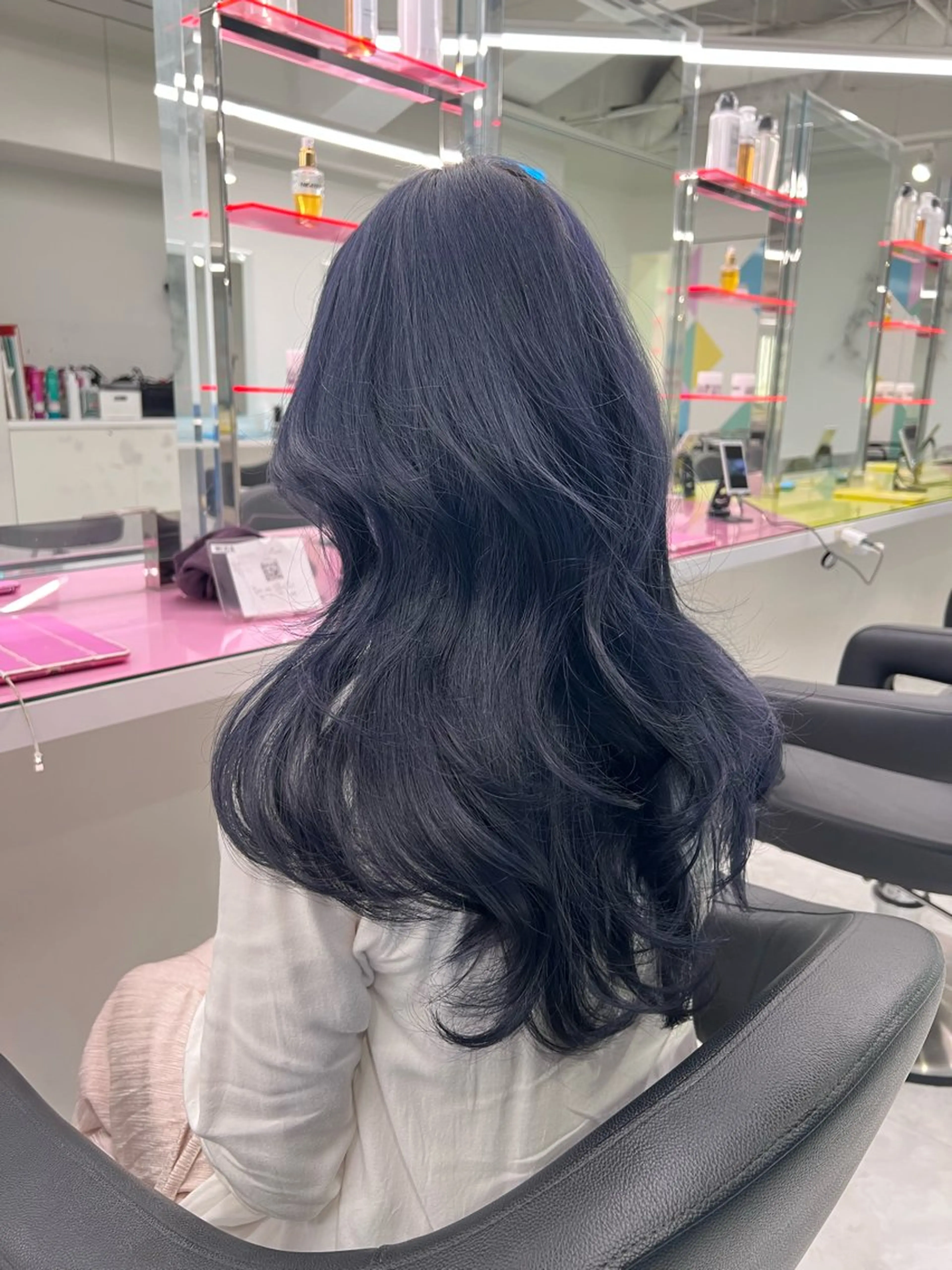 ロング カラー ヘアカラー トリートメント ヘッドスパ ヘアセット 🇨🇳中韓レイヤー 暗髪カラー🇰🇷のヘアスタイル