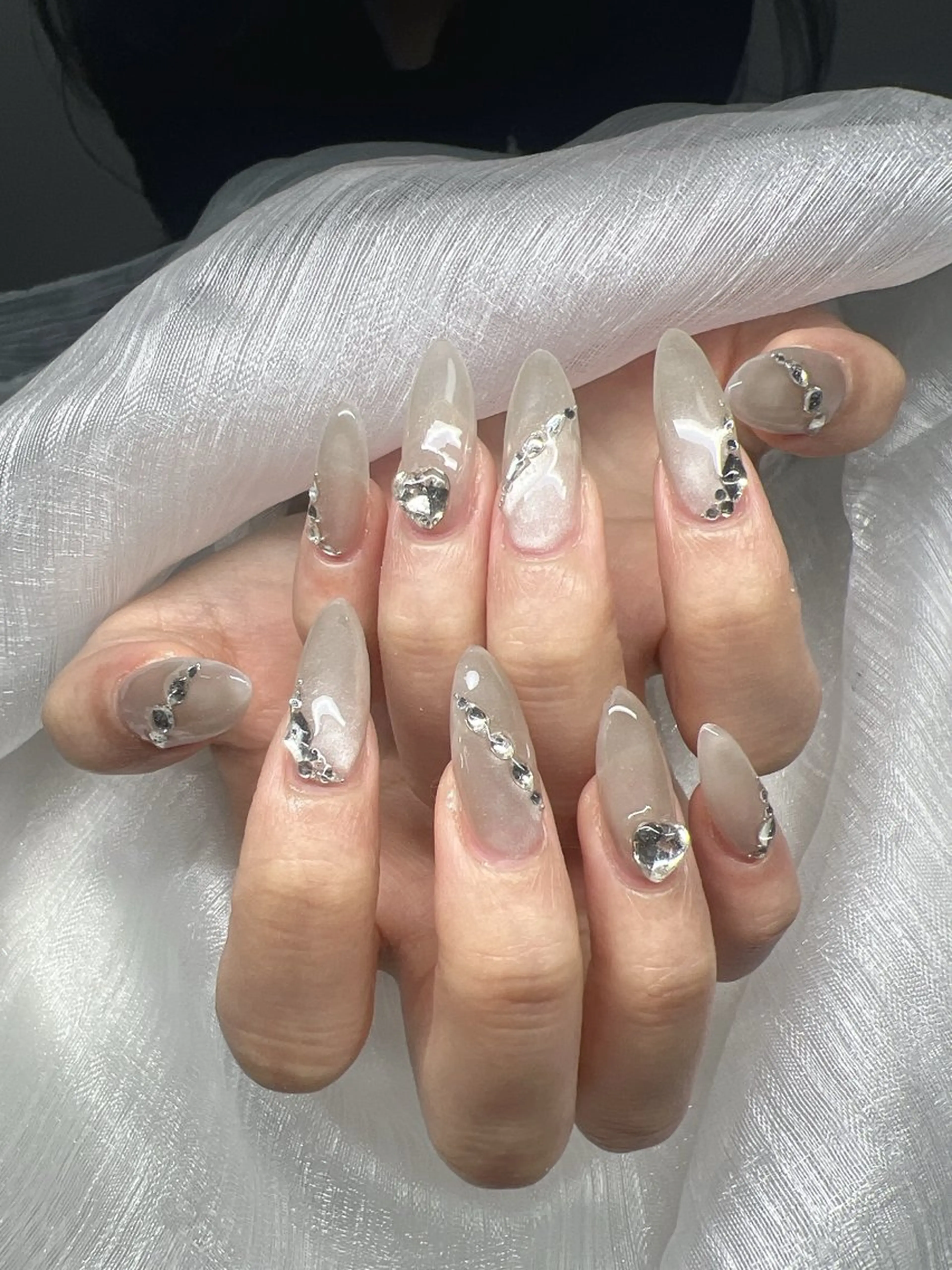 ネイル ハンドネイル Lee Nails チップ長さだし専門店のネイルデザイン