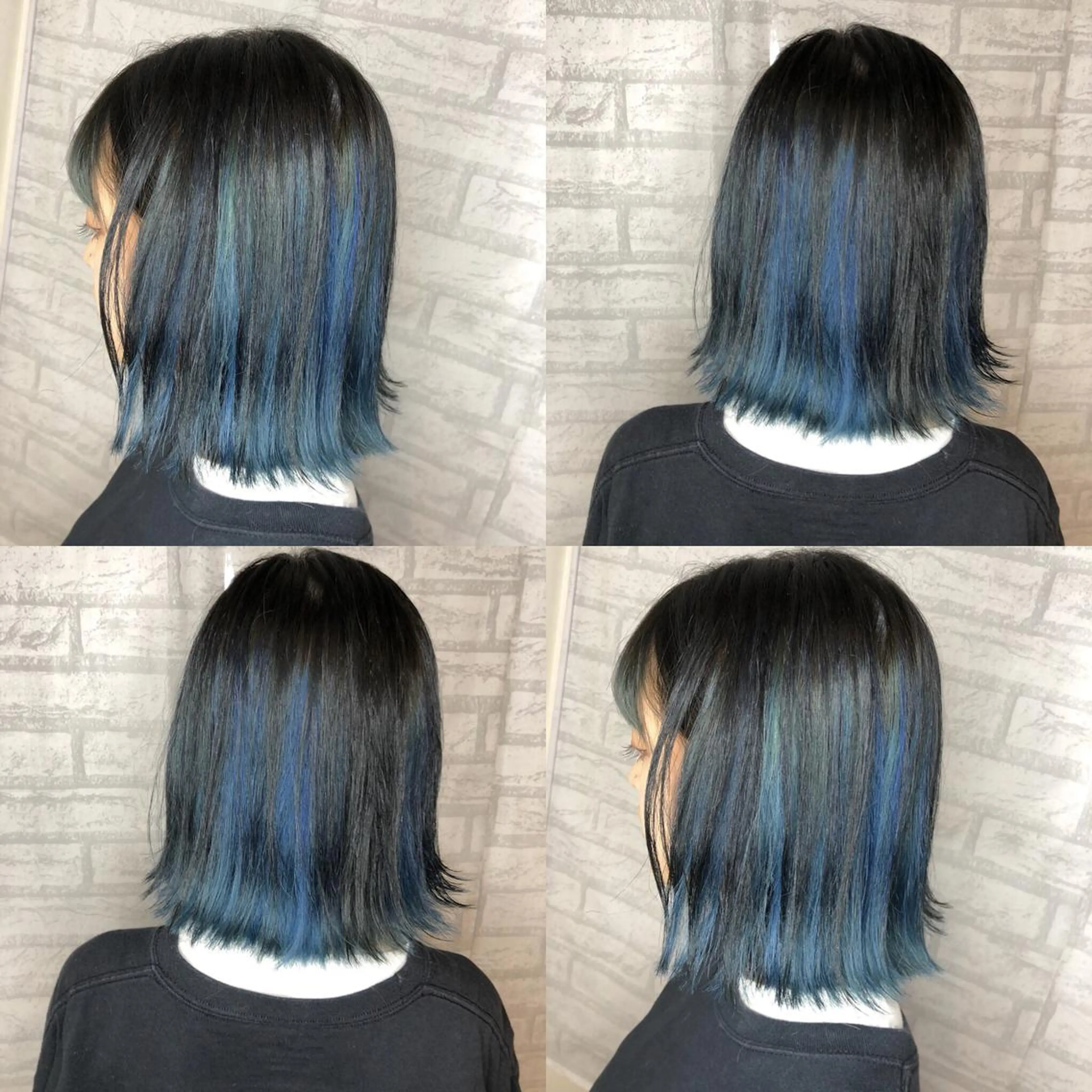 ショート カラー ブルーカラー カット ヘアカラー トリートメント JIL BLAN 京都のヘアスタイル