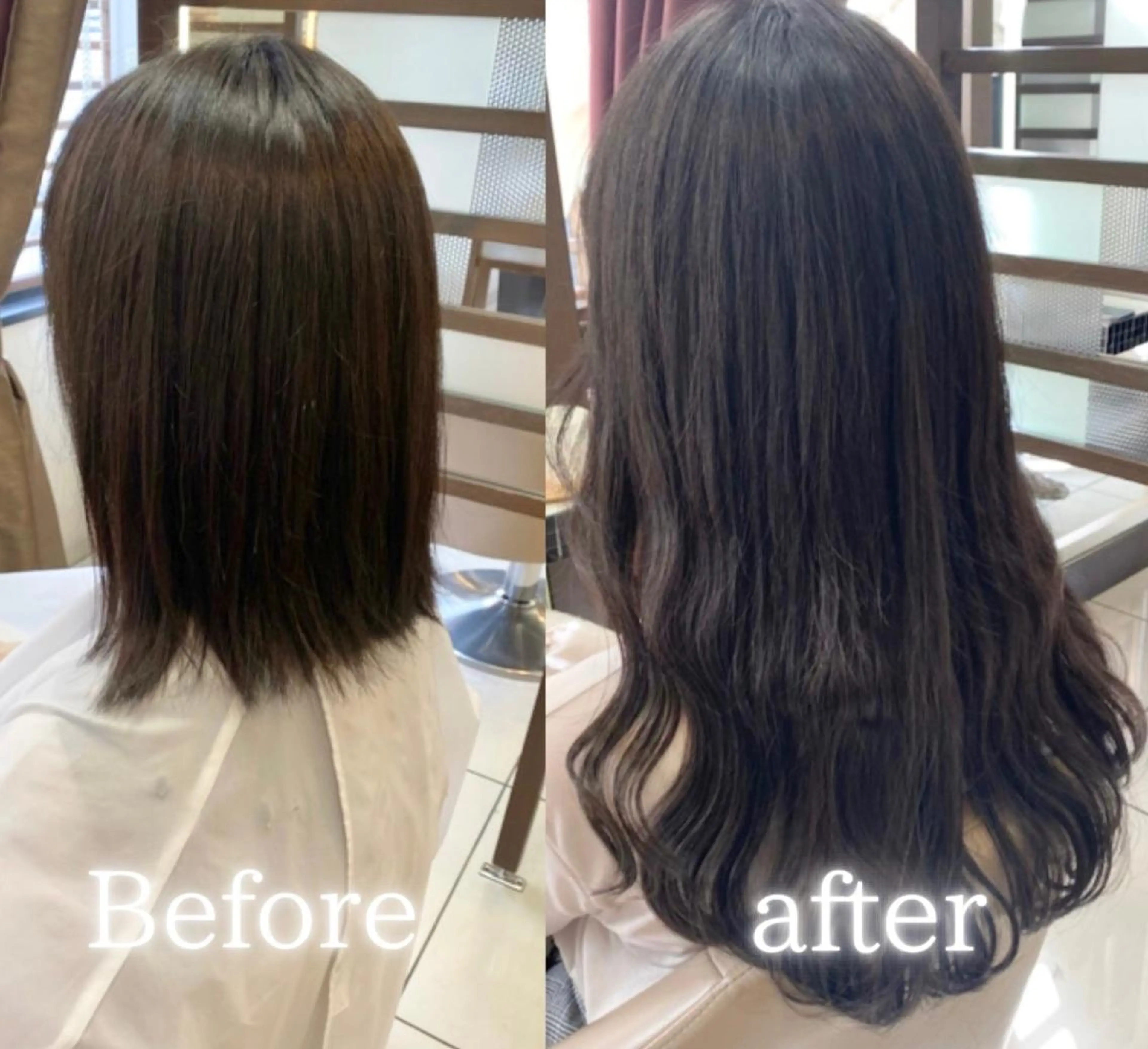 ミディアム エクステ エクステ指名数 No.1💖ゆい🌈のヘアスタイル