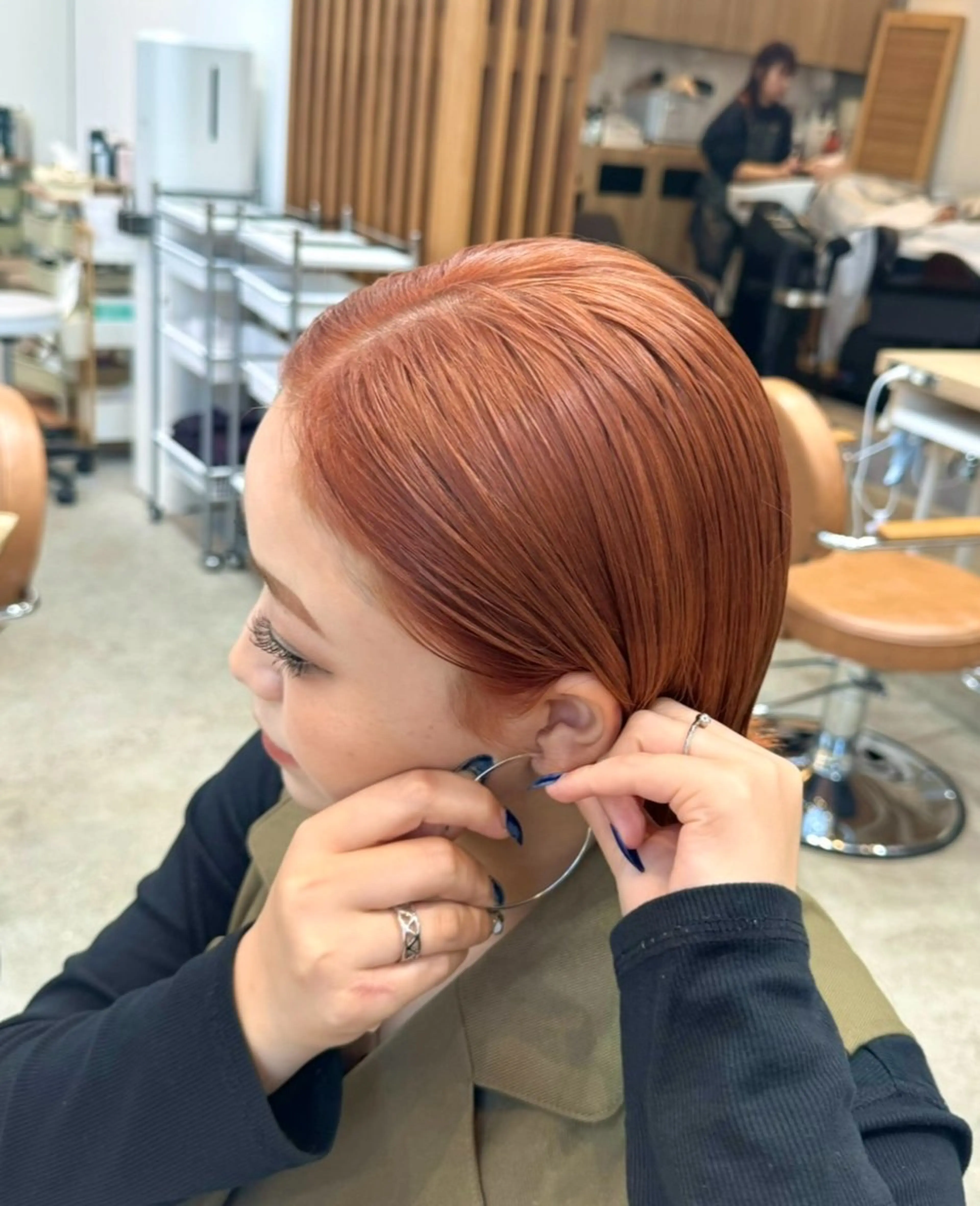 ショート カラー ダブルカラー/暖色/ オレンジ🍊ゆーなのヘアスタイル