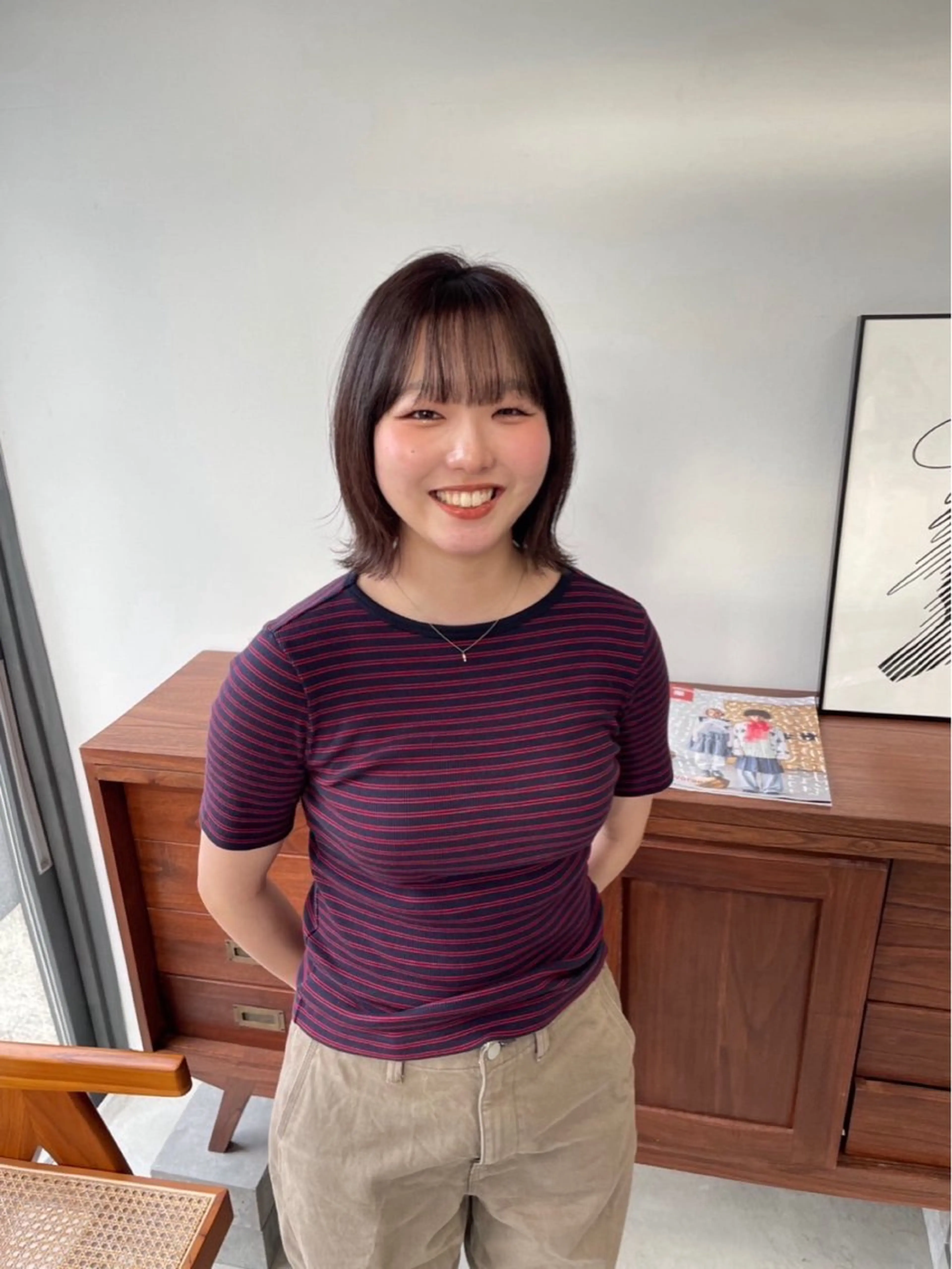 ショート カラー ブリーチ ブラウンカラー レッドカラー ヘアカラー どいじゅり/ 金山/HUIのヘアスタイル