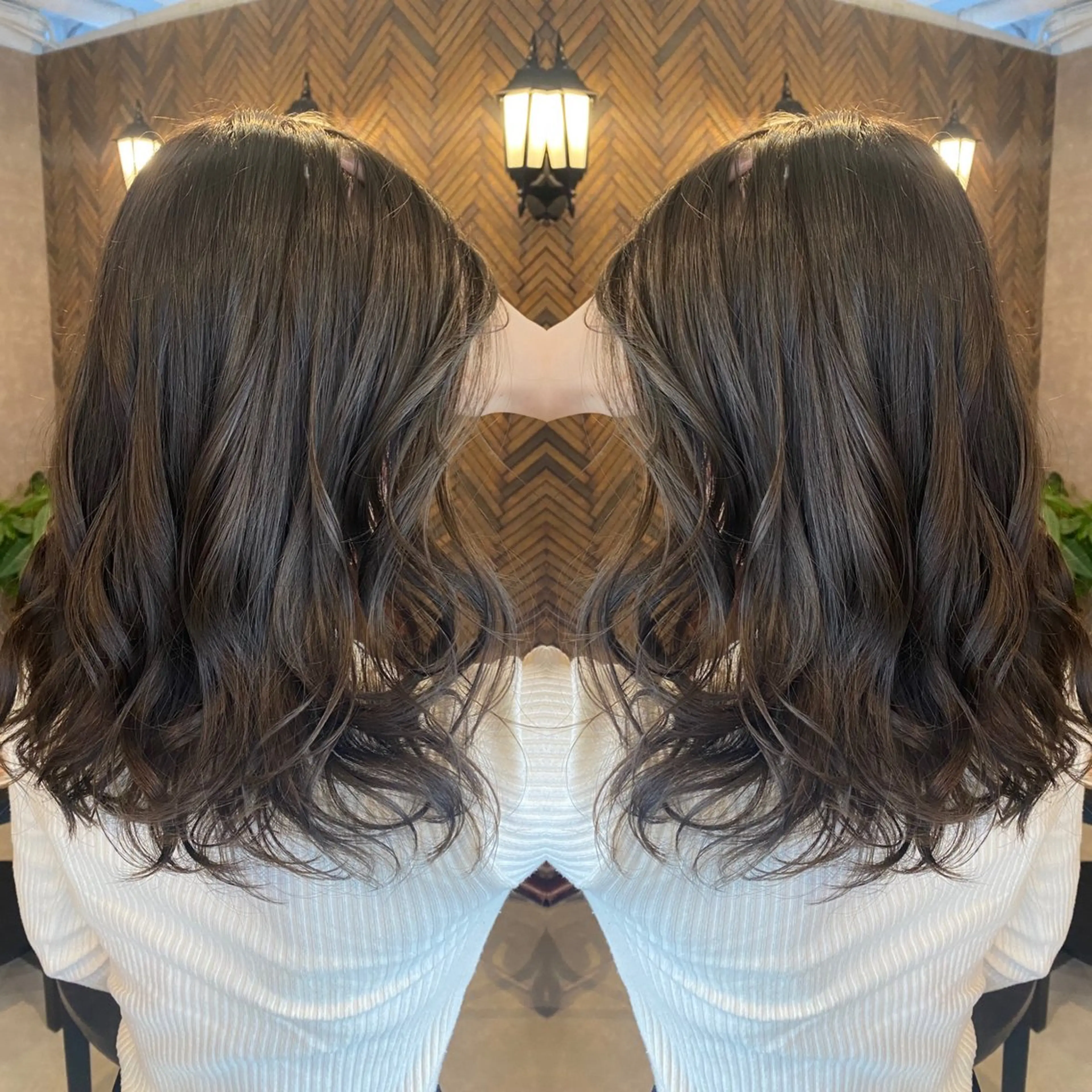 ロング カラー カット トリートメント tocca 💜石田愛結💜のヘアスタイル