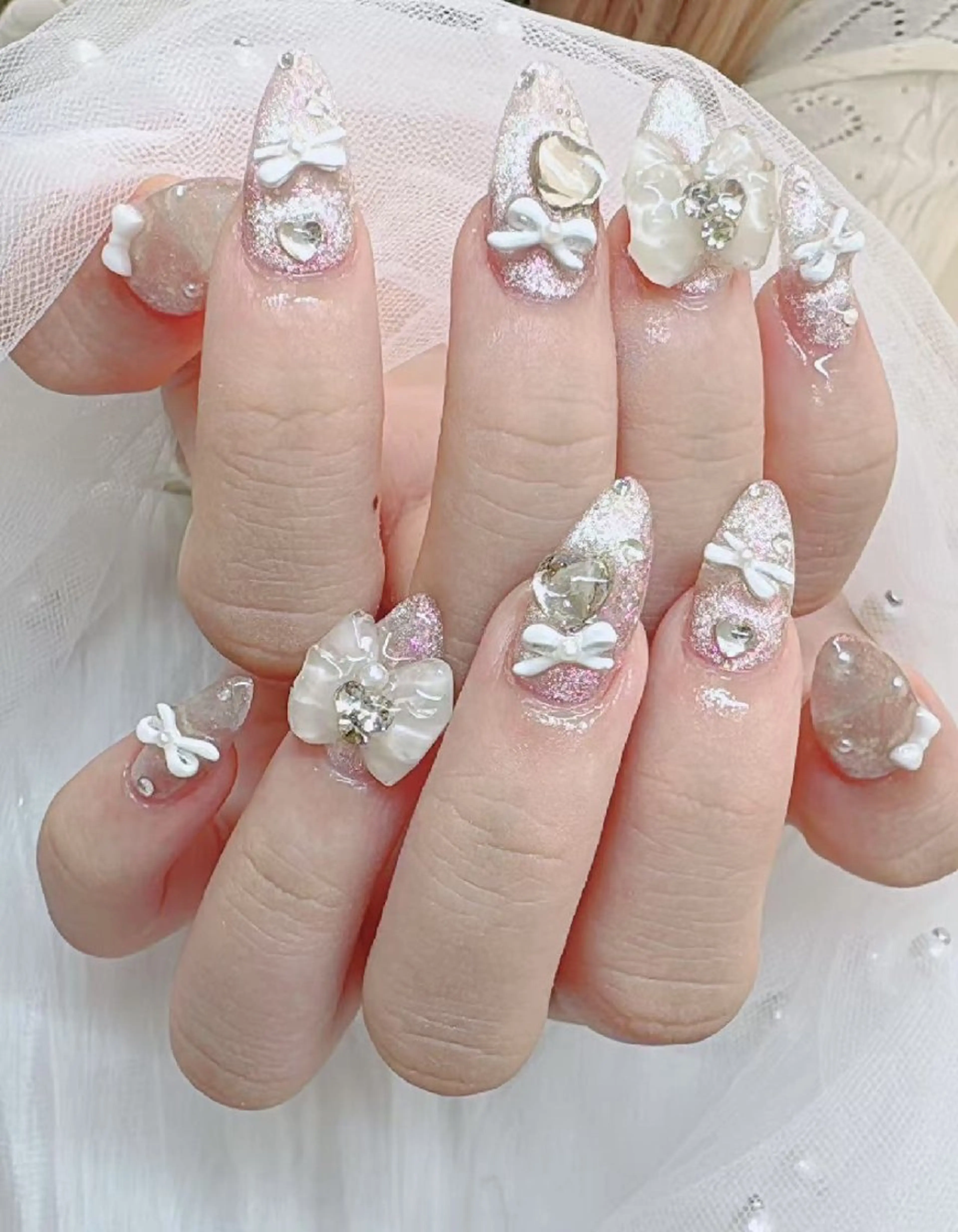 ネイル フットネイル フレンチネイル ジェルネイル ガラスフレンチ 韓国ネイル ハンドネイル ハンドケア The  Nail 新大久保店のその他イメージ