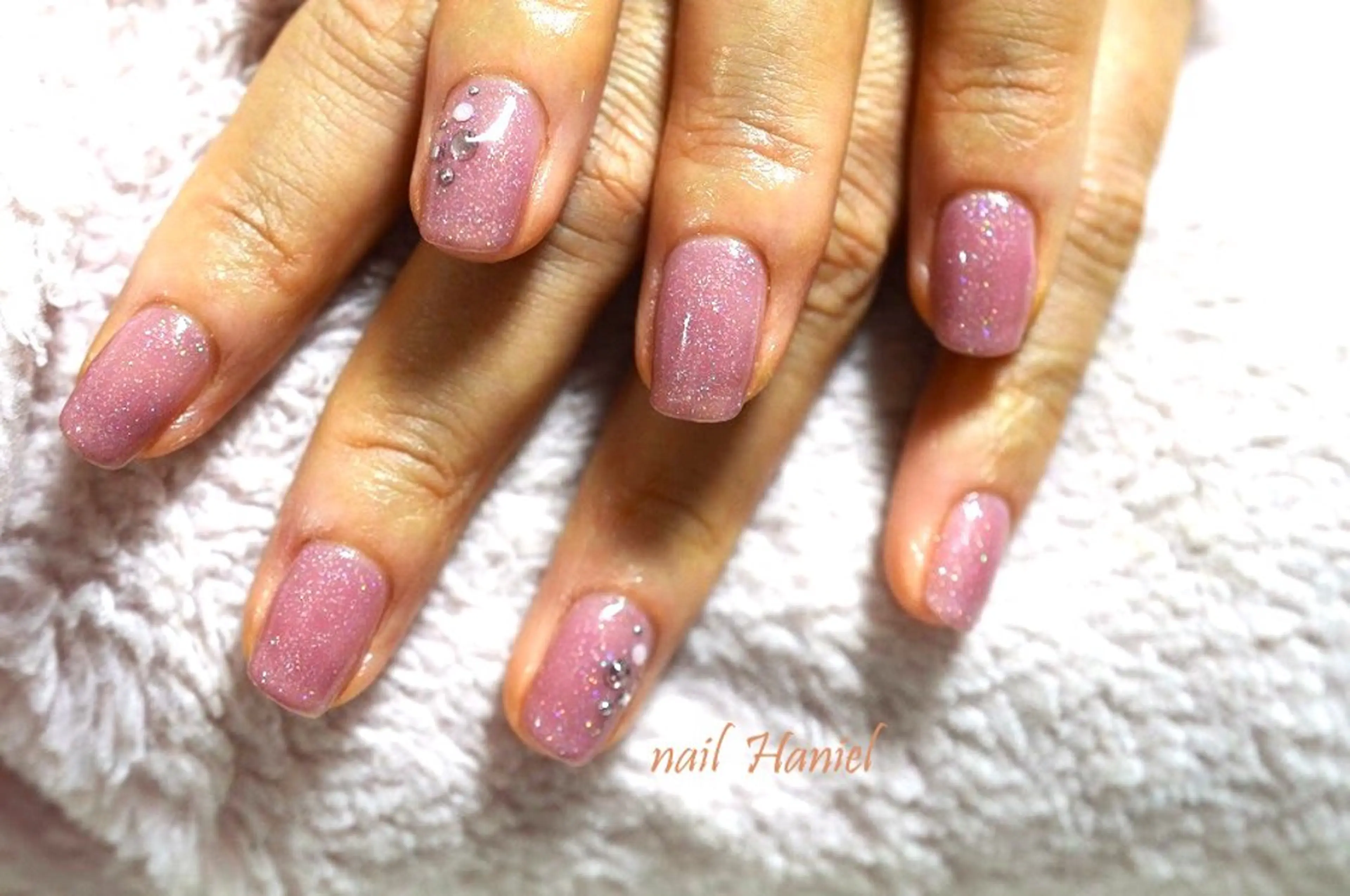 ネイル アートネイル フレンチネイル ジェルネイル オフィスネイル ワンカラーネイル nail Haniel所属・半蔵門サロンハニエル 魅神 ちよのネイルデザイン