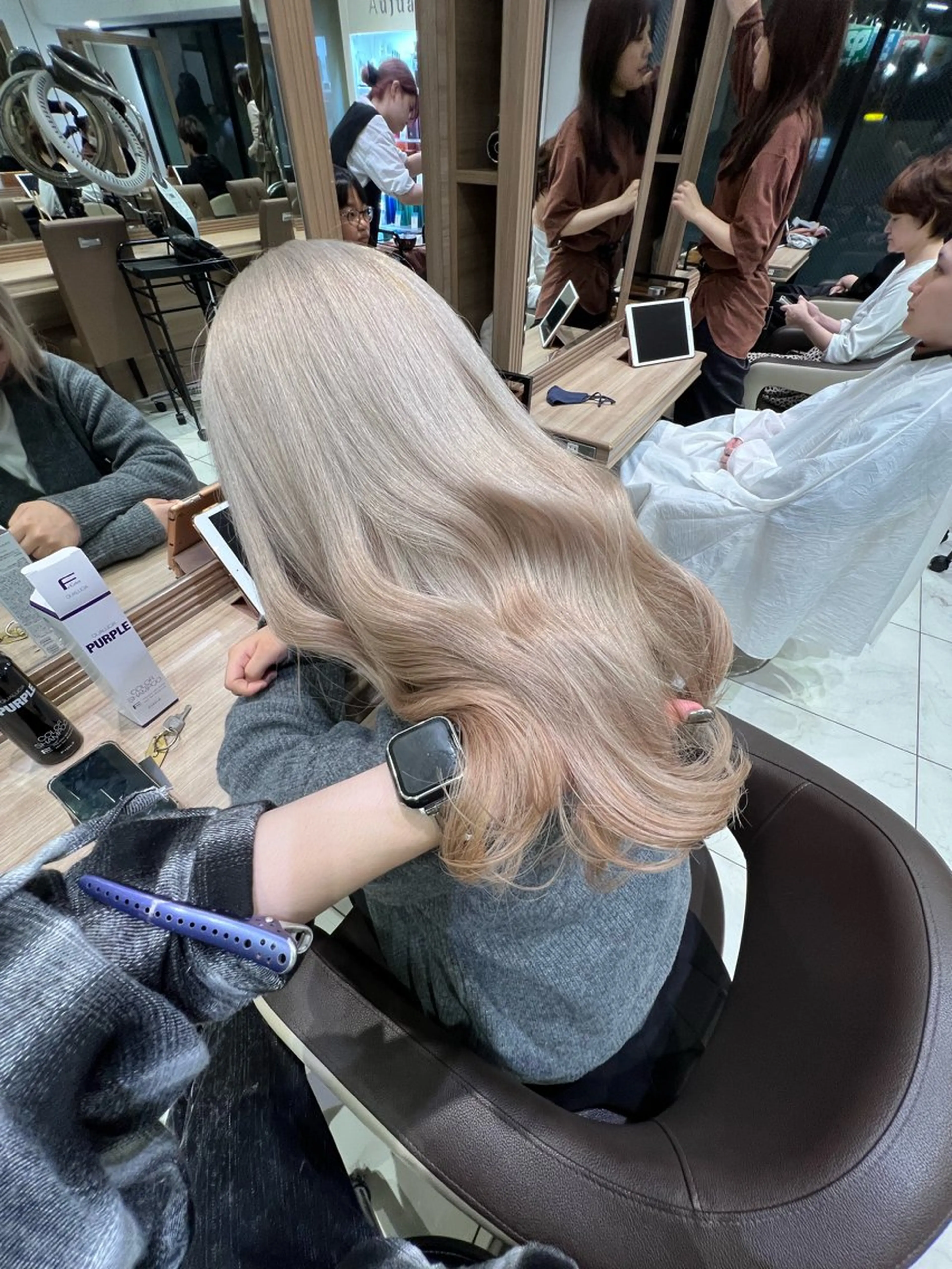ロング カラー ヘアカラー トリートメント 艶髪ハイトーン 💎りゅうやのヘアスタイル