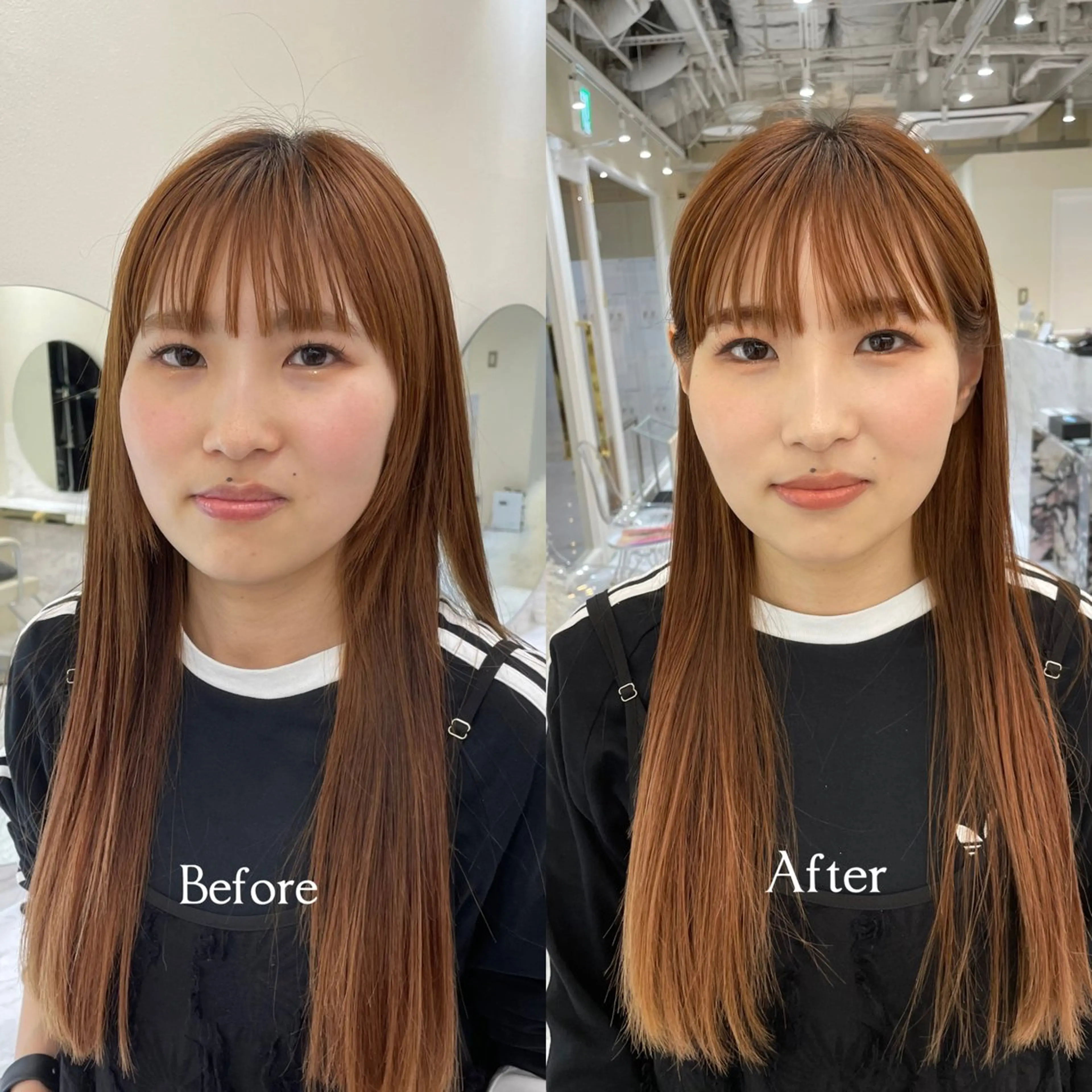 ロング カラー ヘアアレンジ mao透明感カラー 似合わせヘアメイクのヘアスタイル